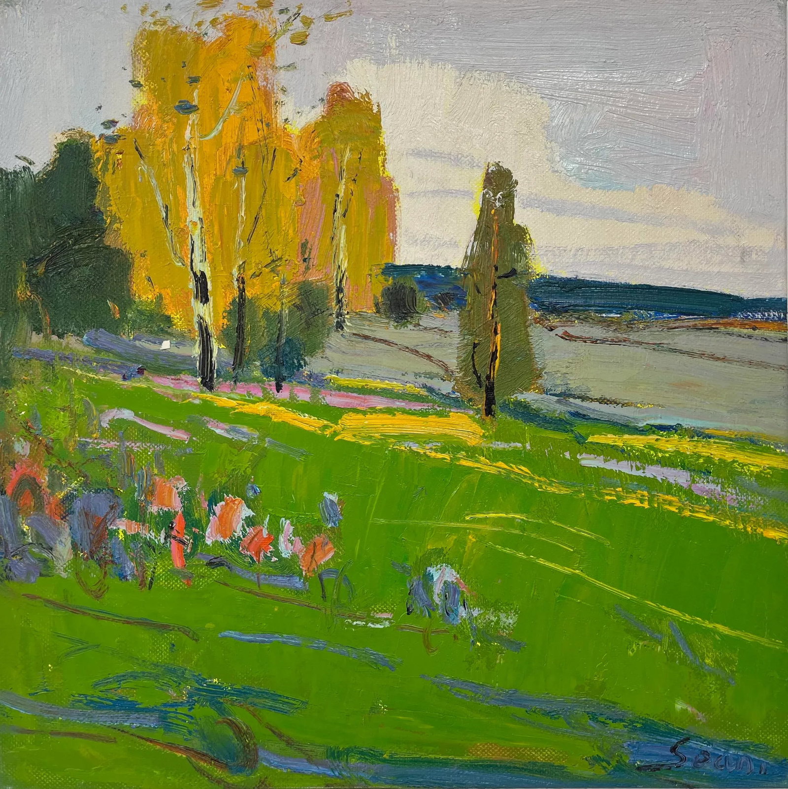 Impressionistic Landscape Original Oil Painting - 2
