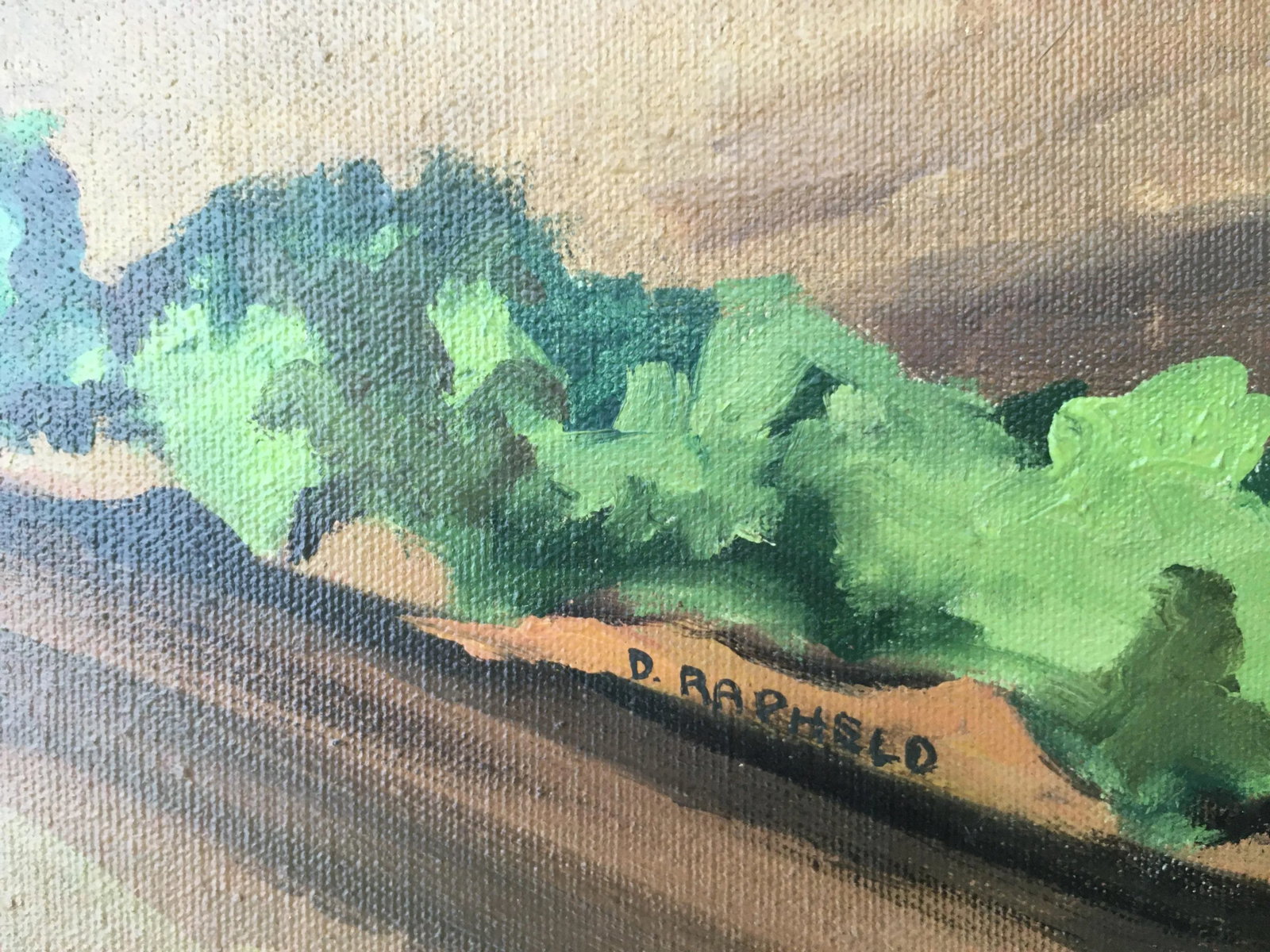 Italian Tuscan Landscape by Listed California American Artist Armando Marchergiani, Framed. - 10