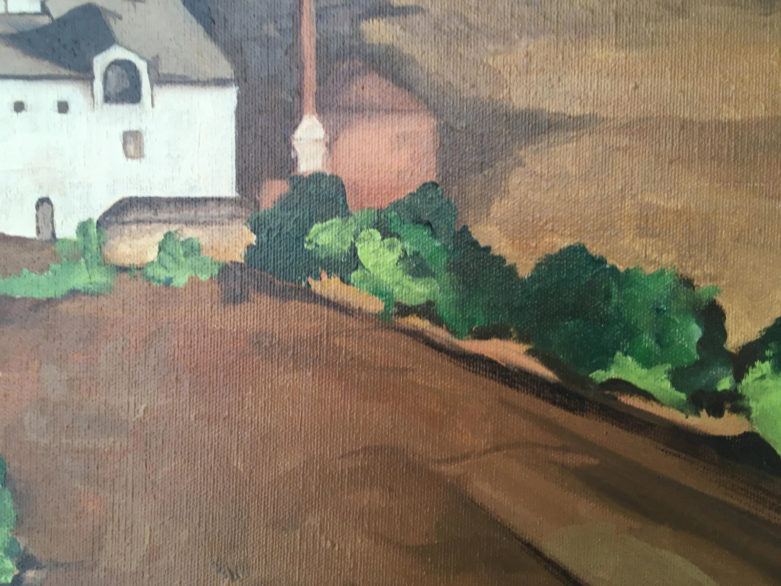 Italian Tuscan Landscape by Listed California American Artist Armando Marchergiani, Framed. - 9