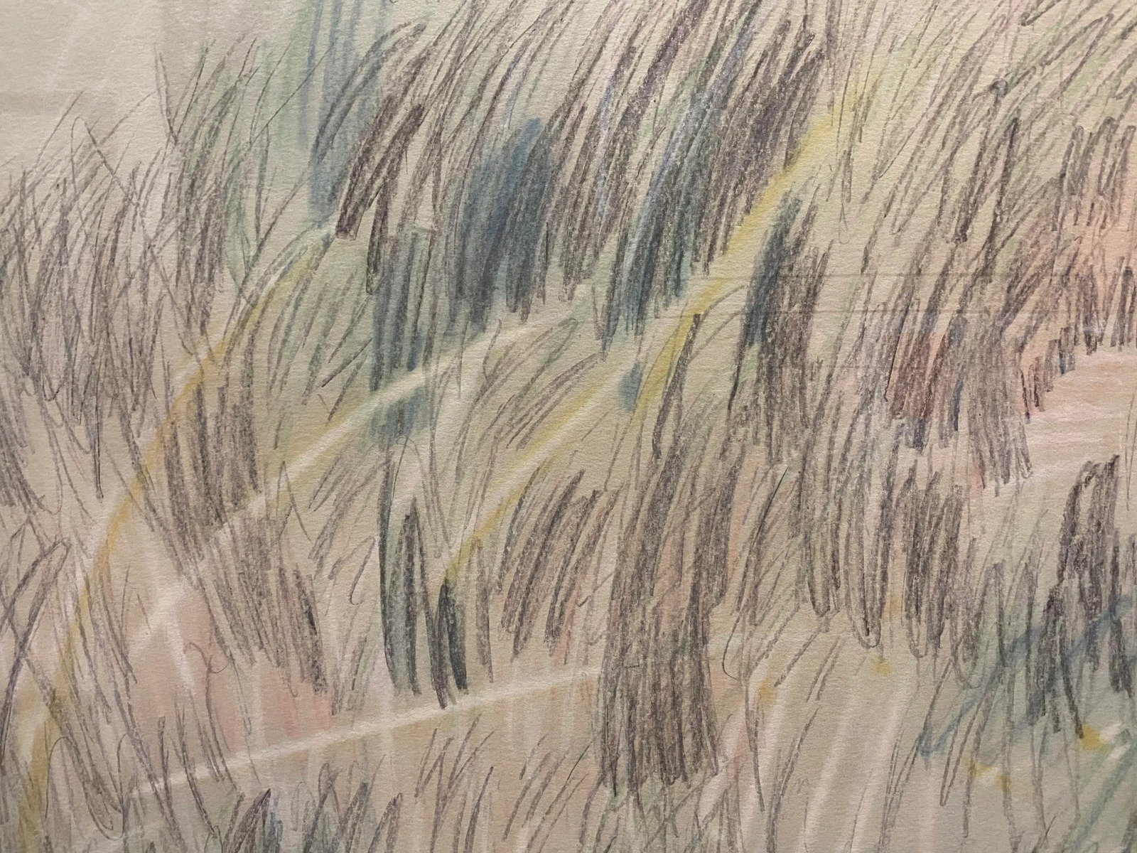 Carson Gladson Large Landscape on Paper, 1980s - Framed - 4