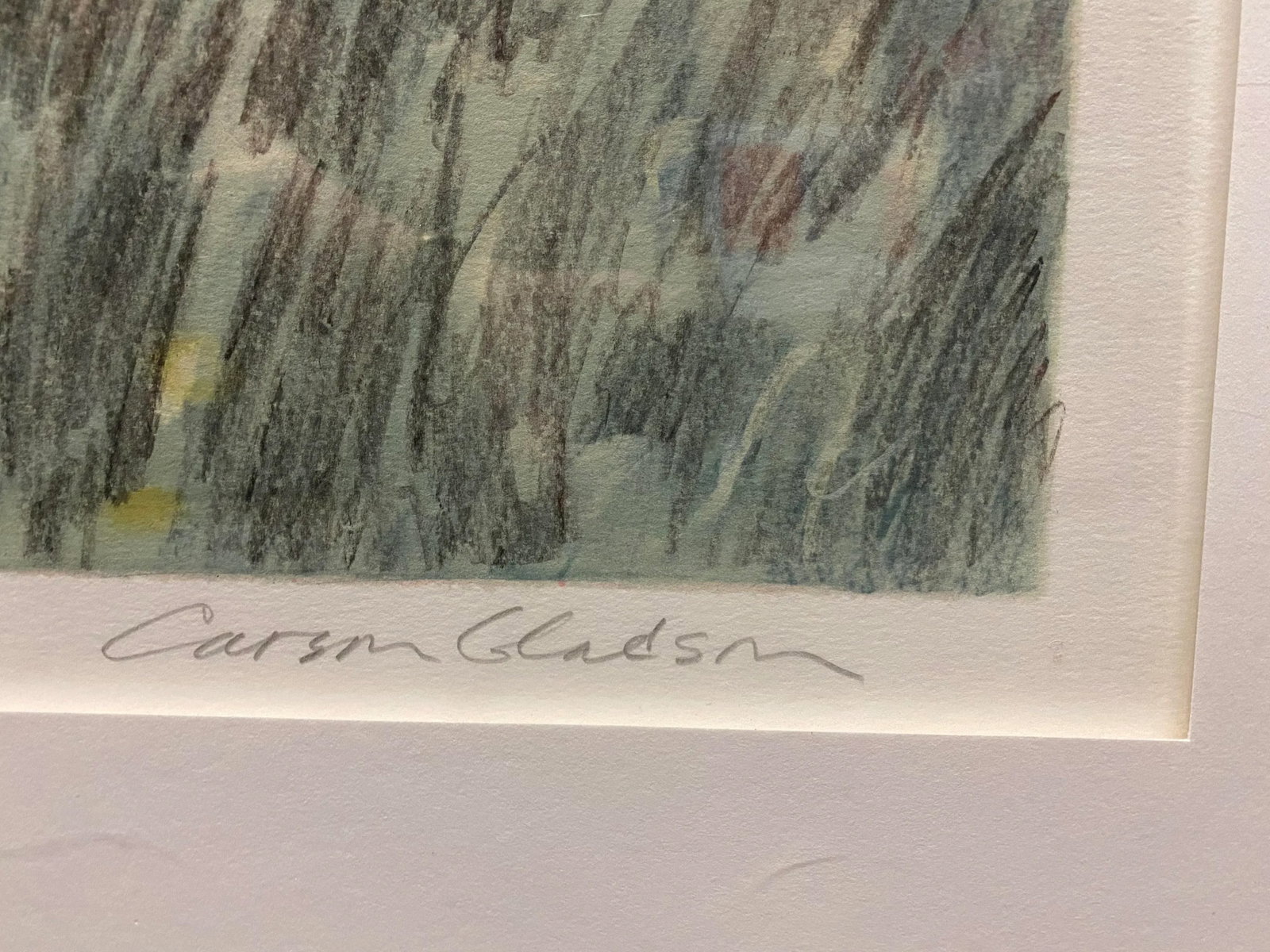 Carson Gladson Large Landscape on Paper, 1980s - Framed - 6