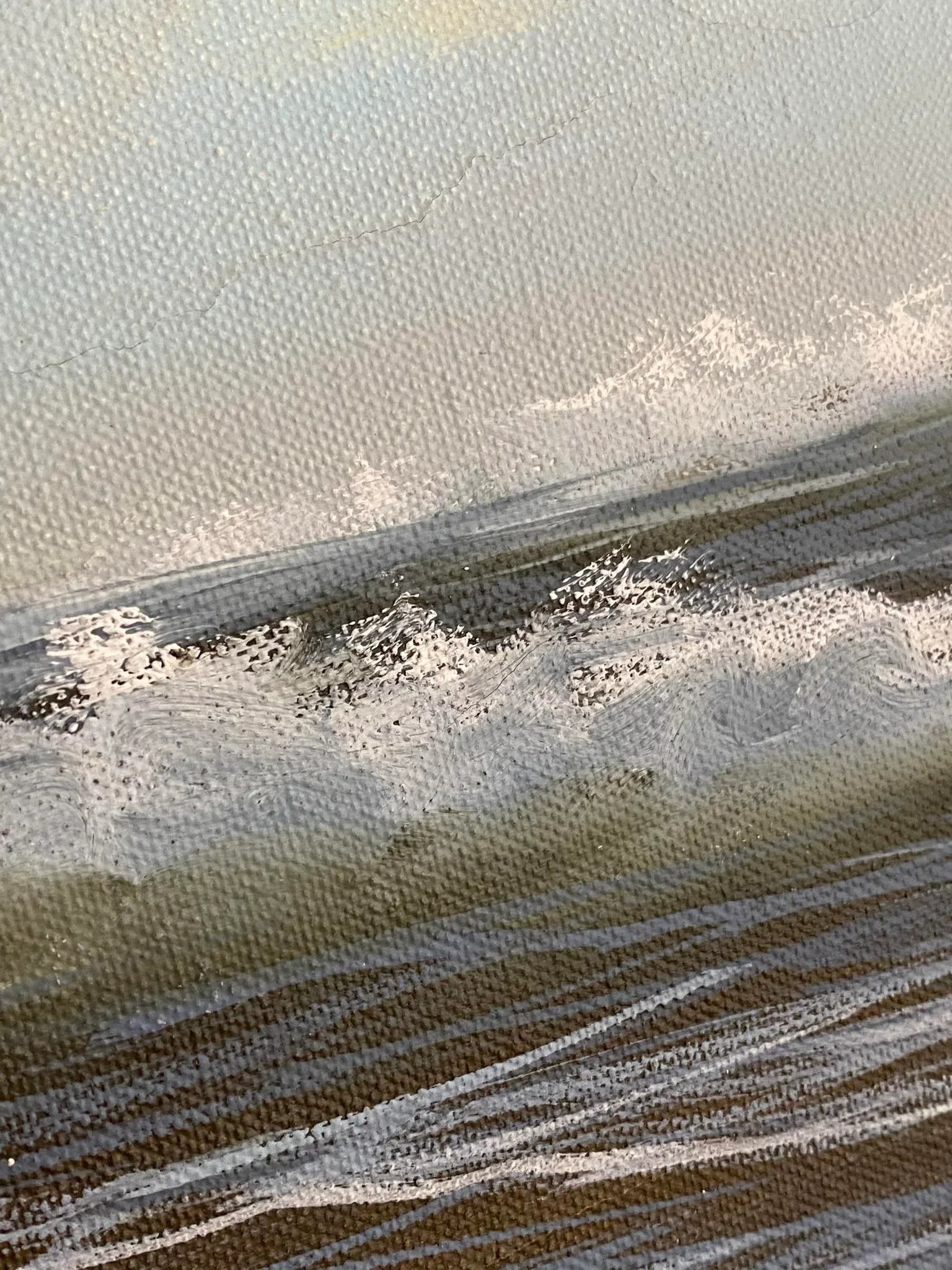 Vintage Large Coastal 1970's Seascape Oil Painting, Framed - 10
