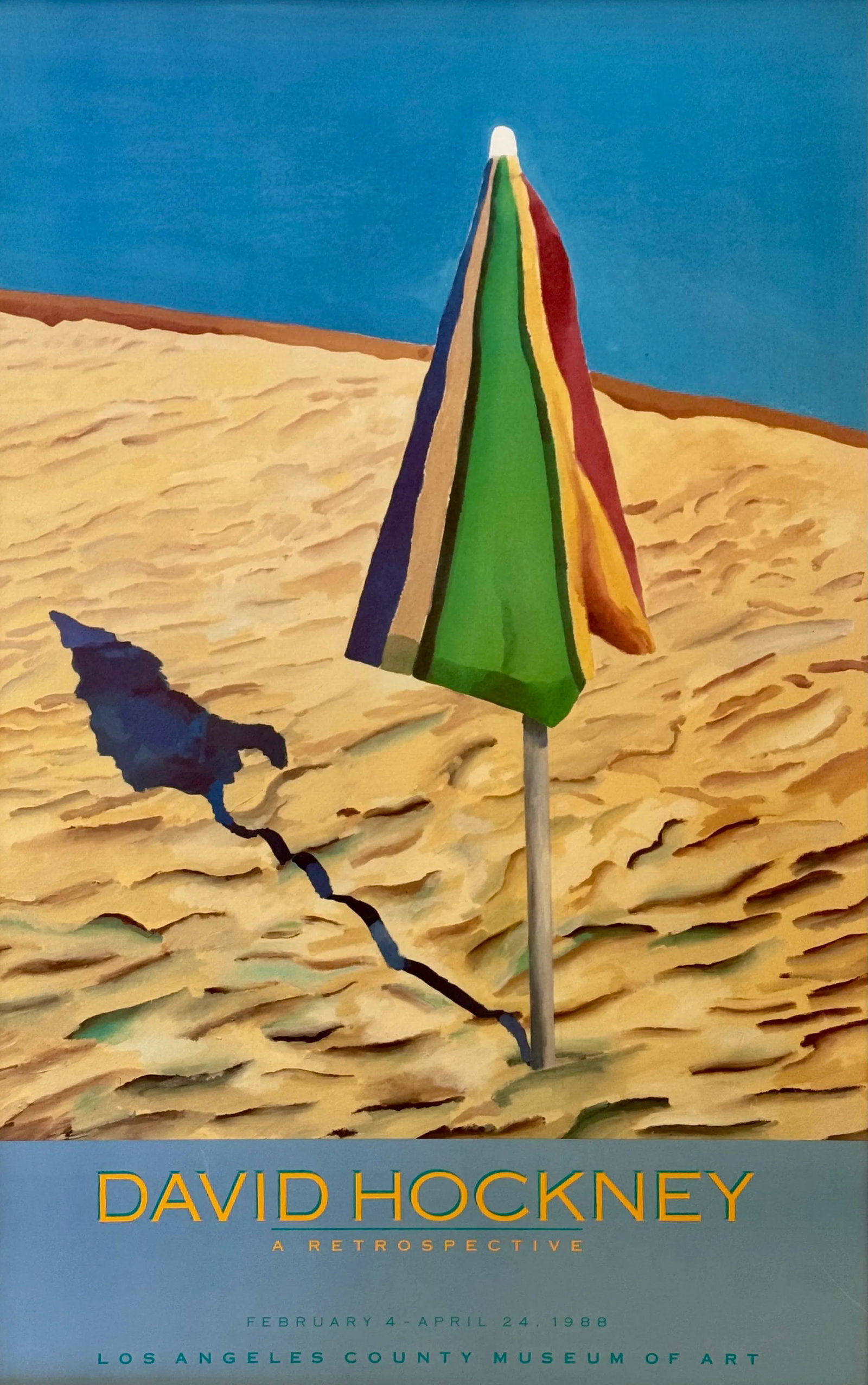 1988 David Hockney Exhibition Poster, Framed - 2