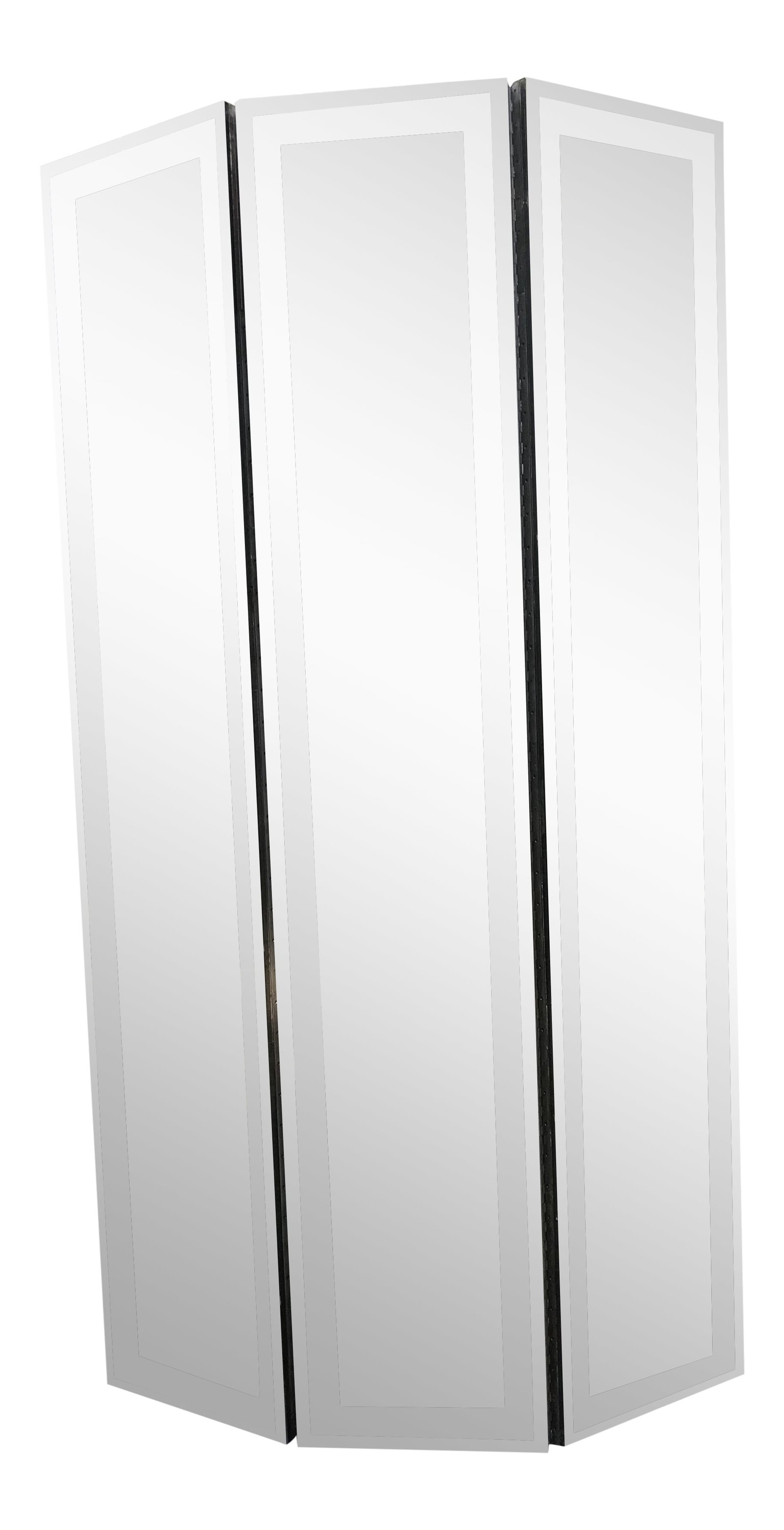 Mid-Century Modern Three Paneled Mirrored Screen (1 of 11)