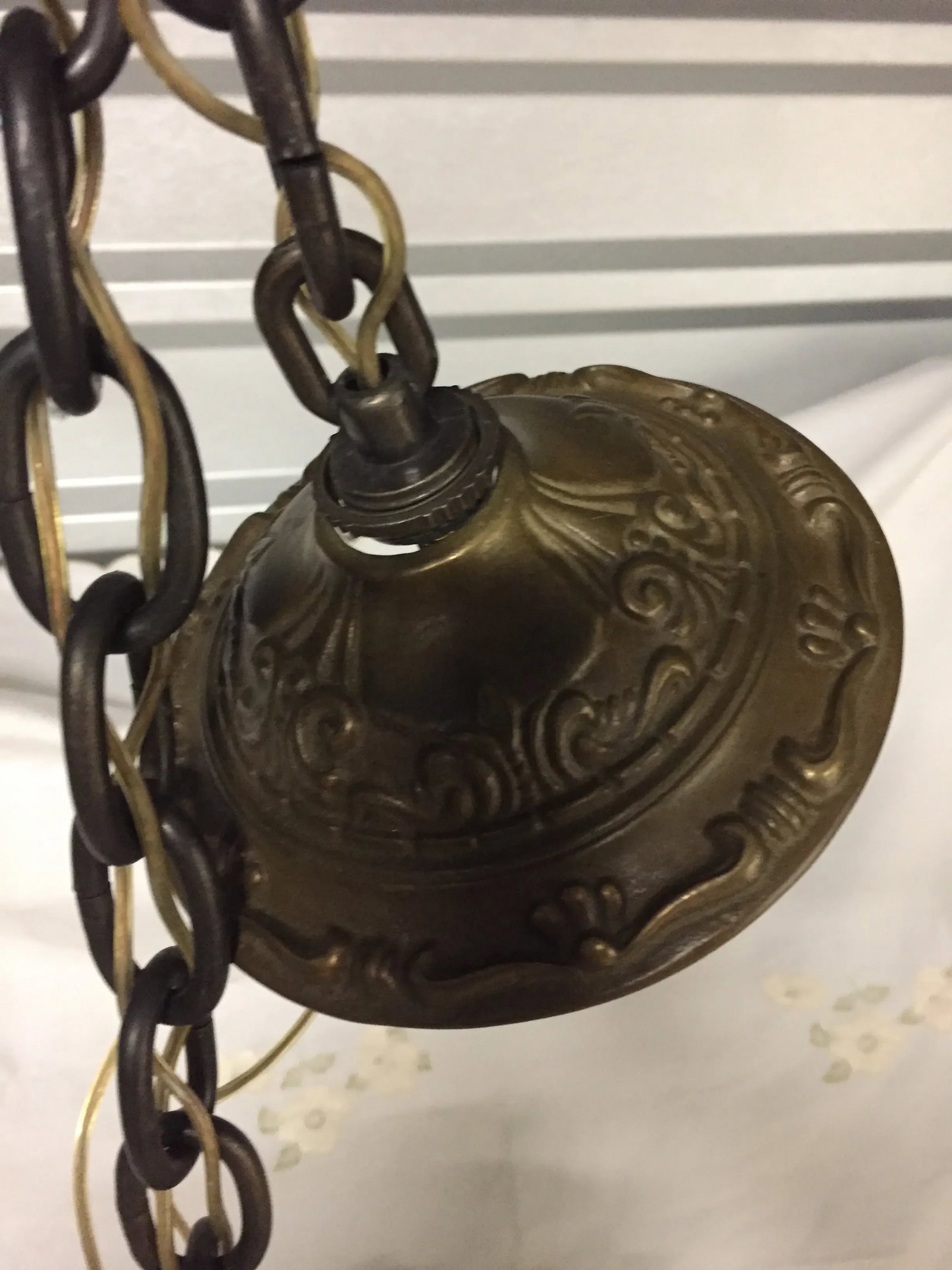 Early 20th Century Victorian Hanging Parisian Street Lantern Lamp - 6