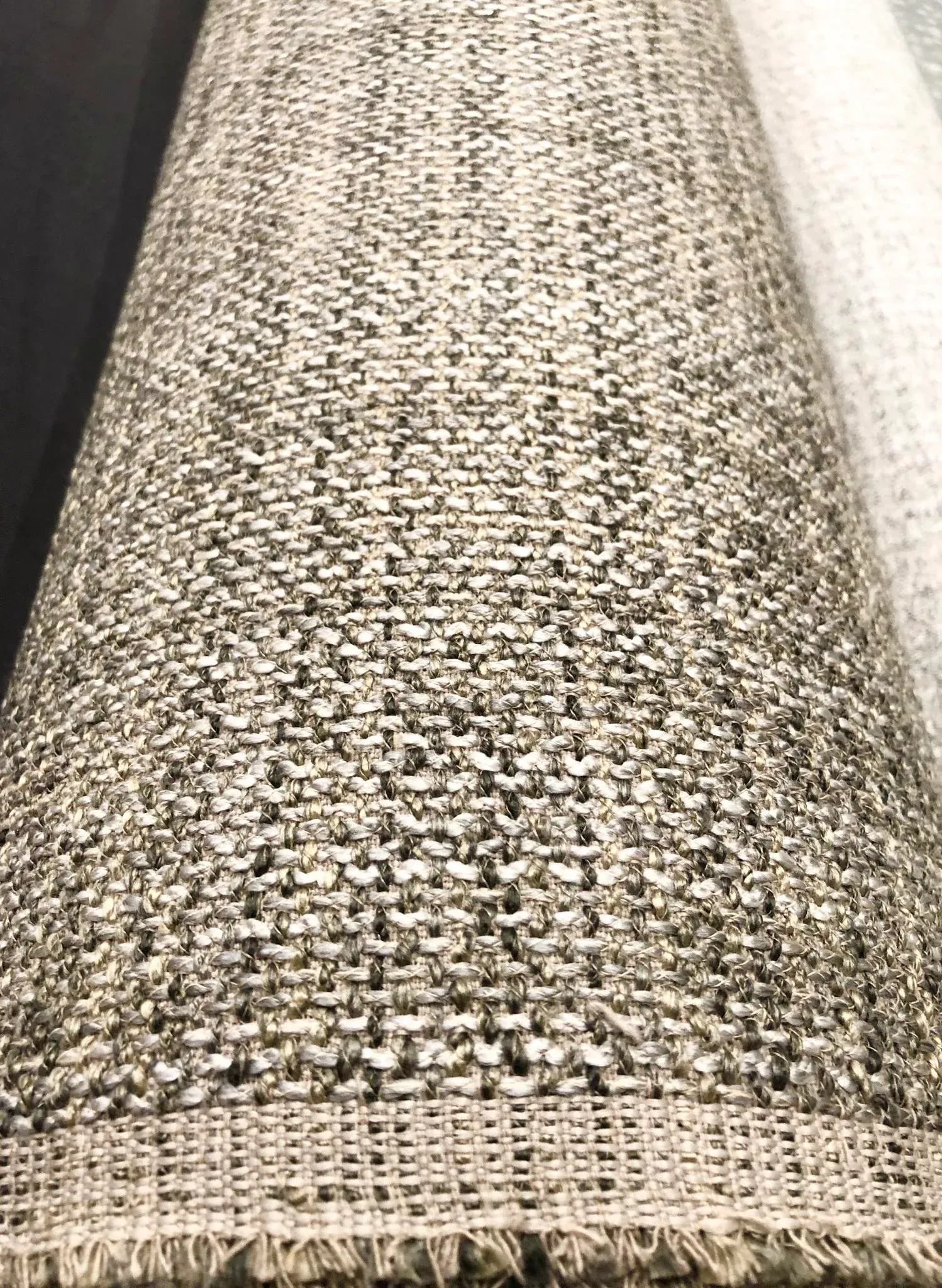 Schumacher Morrow - Stone Designer Transitional Woven Upholstery Fabric - 19.5 Yards - 6