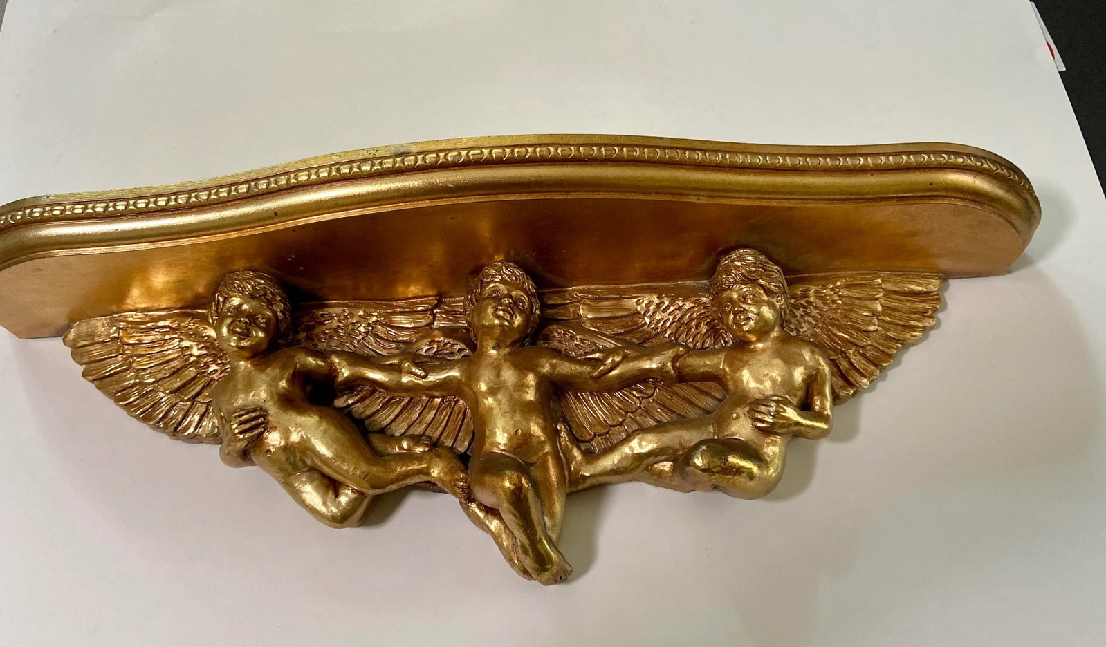 French Italian Cherub Console Wall Shelf - 3