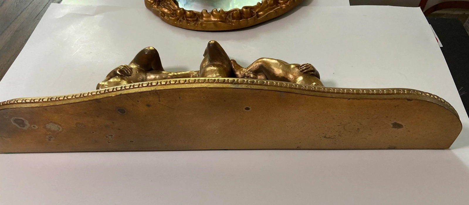 French Italian Cherub Console Wall Shelf - 6