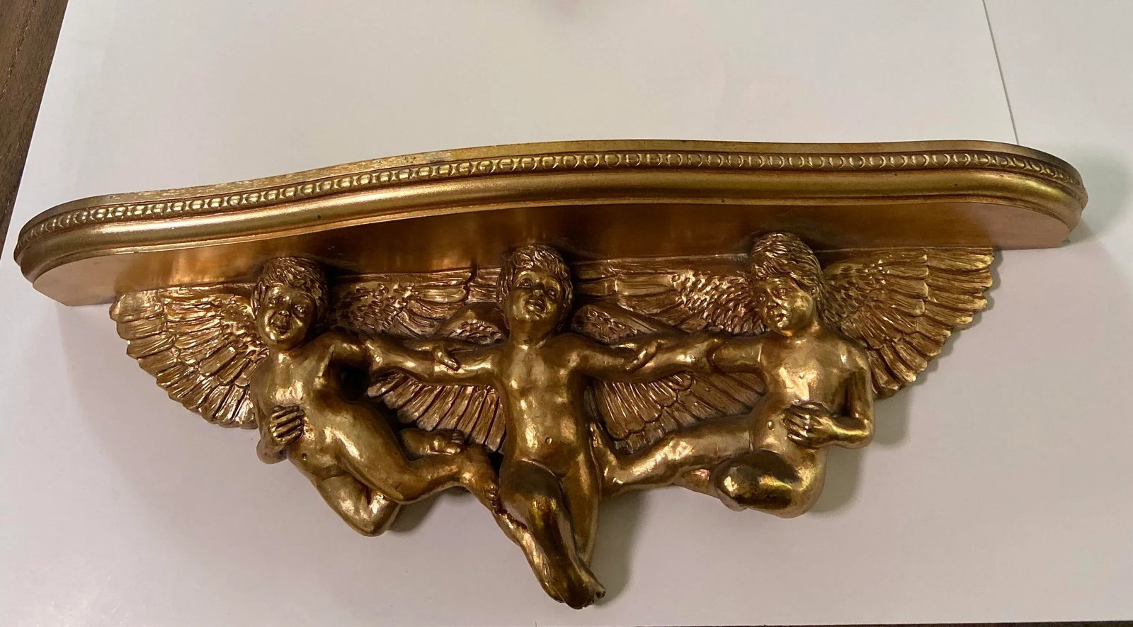 French Italian Cherub Console Wall Shelf - 8