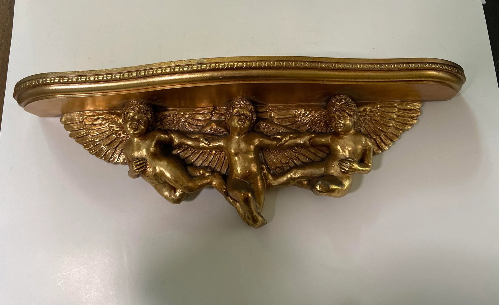 French Italian Cherub Console Wall Shelf - 9