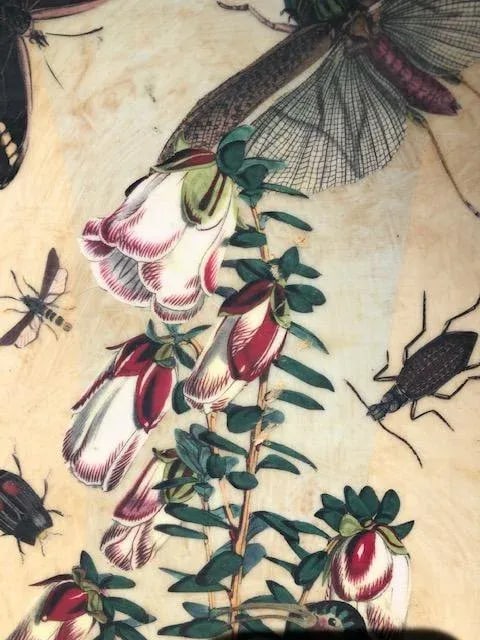 Flora and Fauna Decoupage Toleware Planter - 7