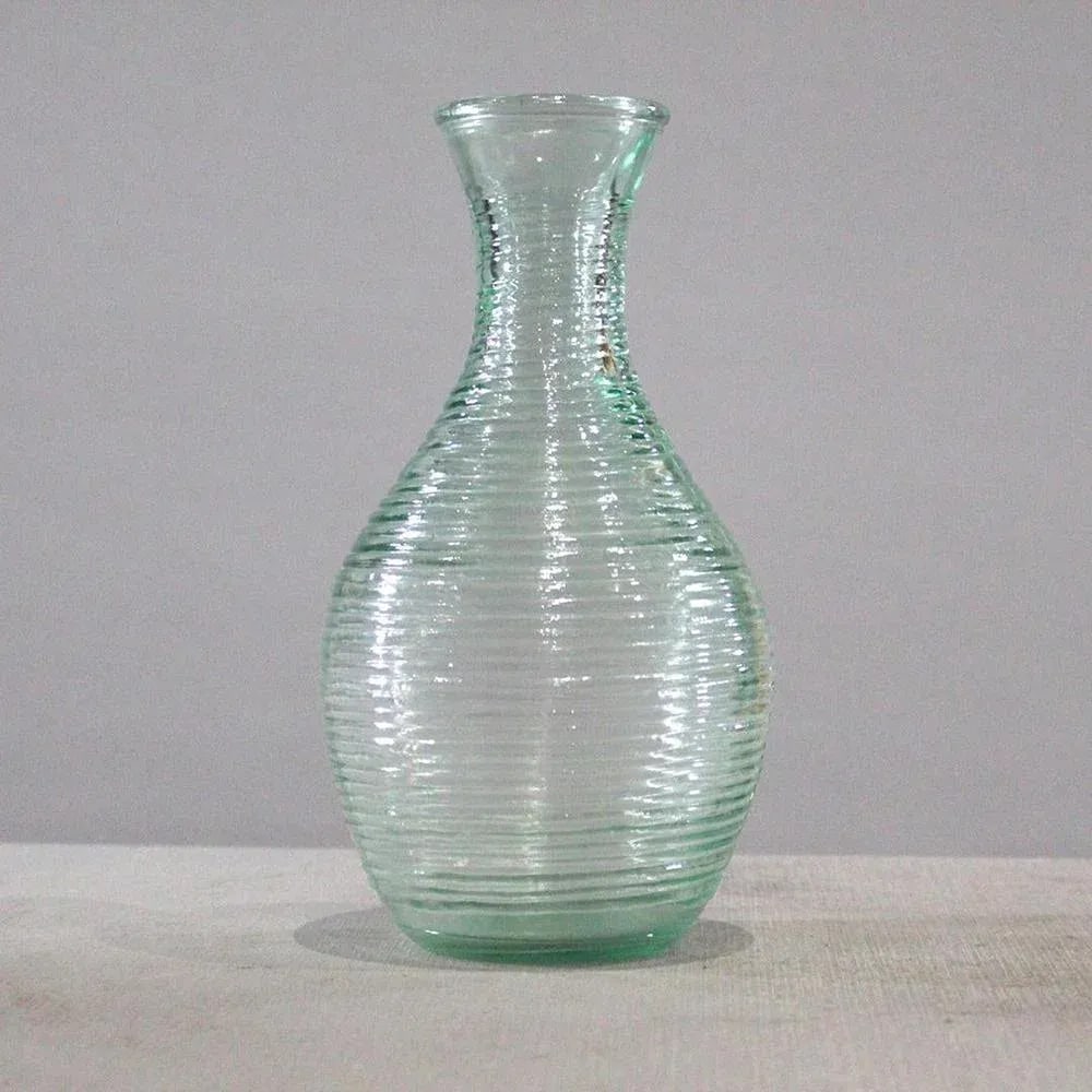 Modern Italian Venician Green Glass Decanter and Glasses - Set of 7 - 3