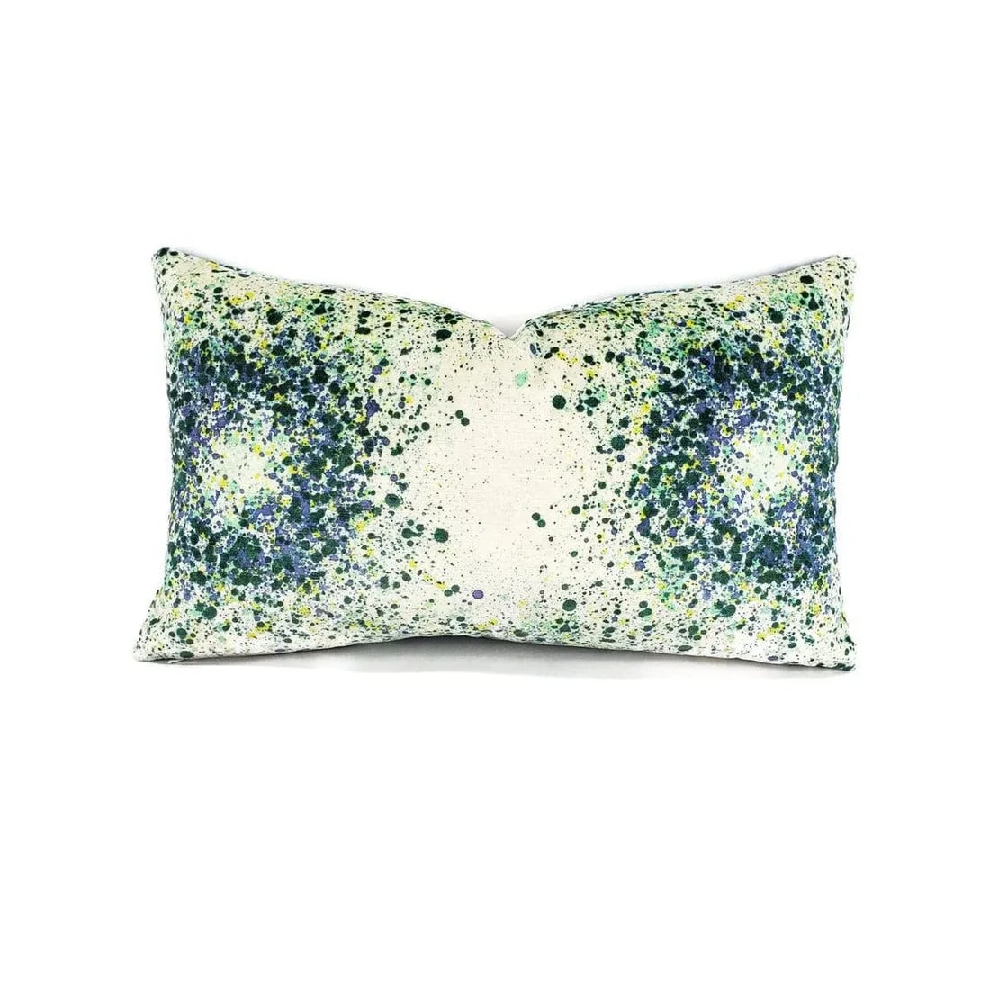 Highland Court Bellatrix in Aegean Lumbar Pillow Cover - 12" X 20" Green, Blue, Yellow and White Spl - 2