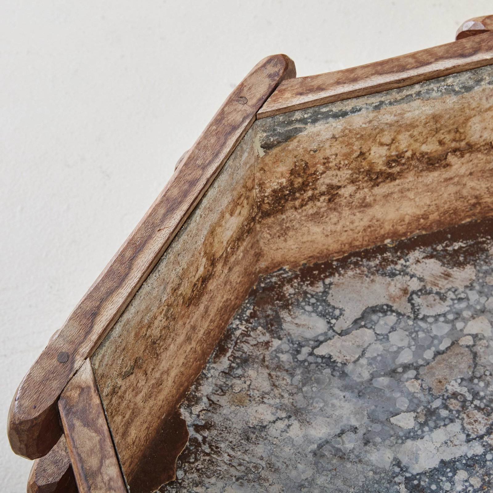 French Wooden Planter with Iron Handles in the Style of Guillerme et Chambron - 10