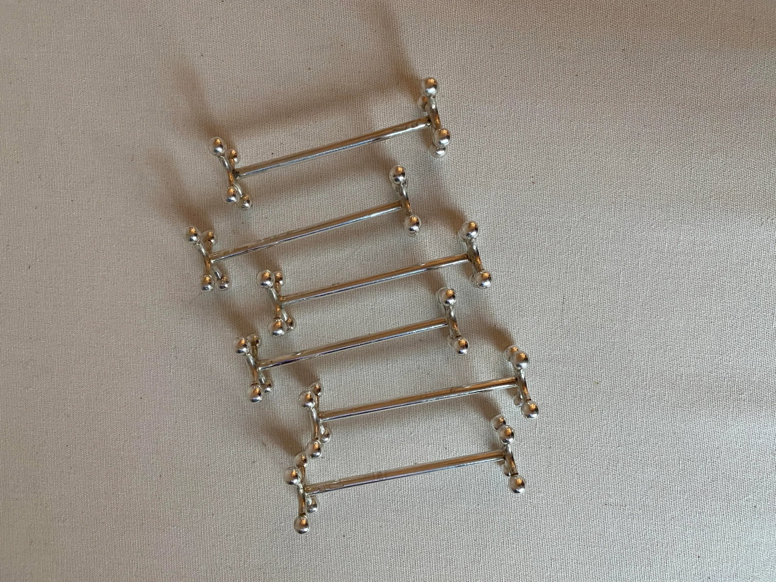 Vintage Christofle Silverplate Knife Rests- Set of 6 - 2