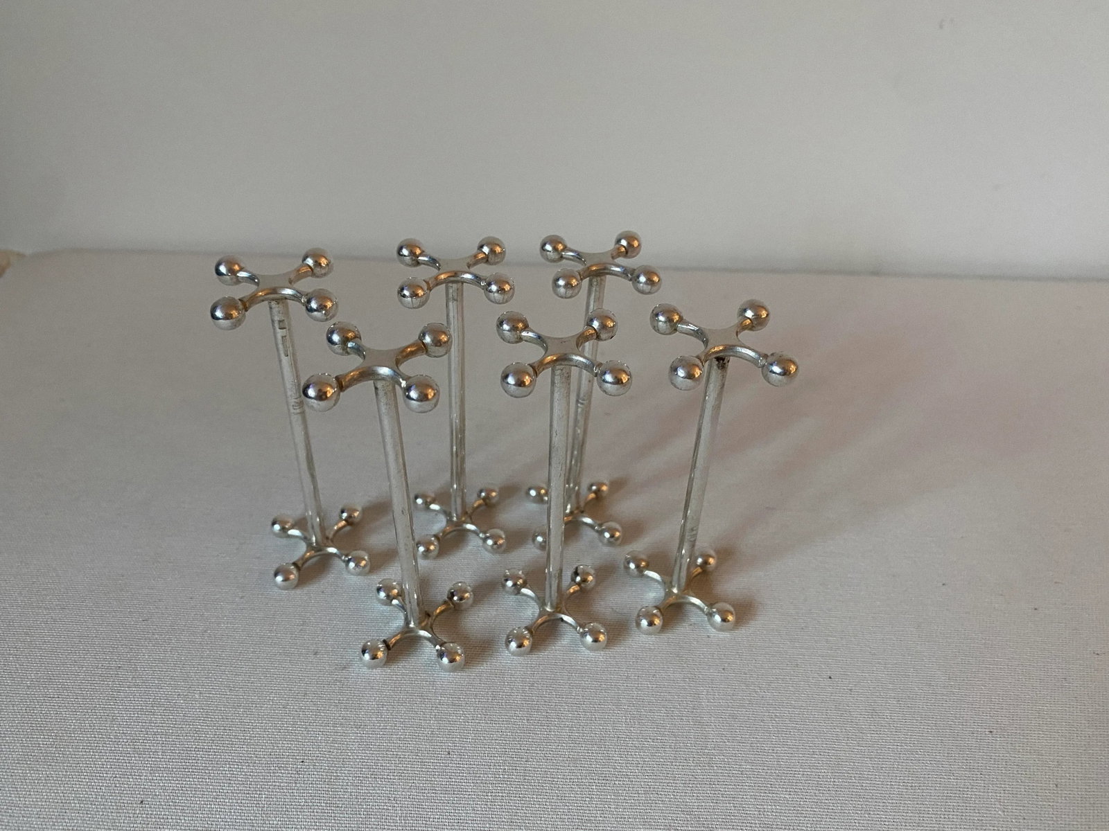 Vintage Christofle Silverplate Knife Rests- Set of 6 - 4