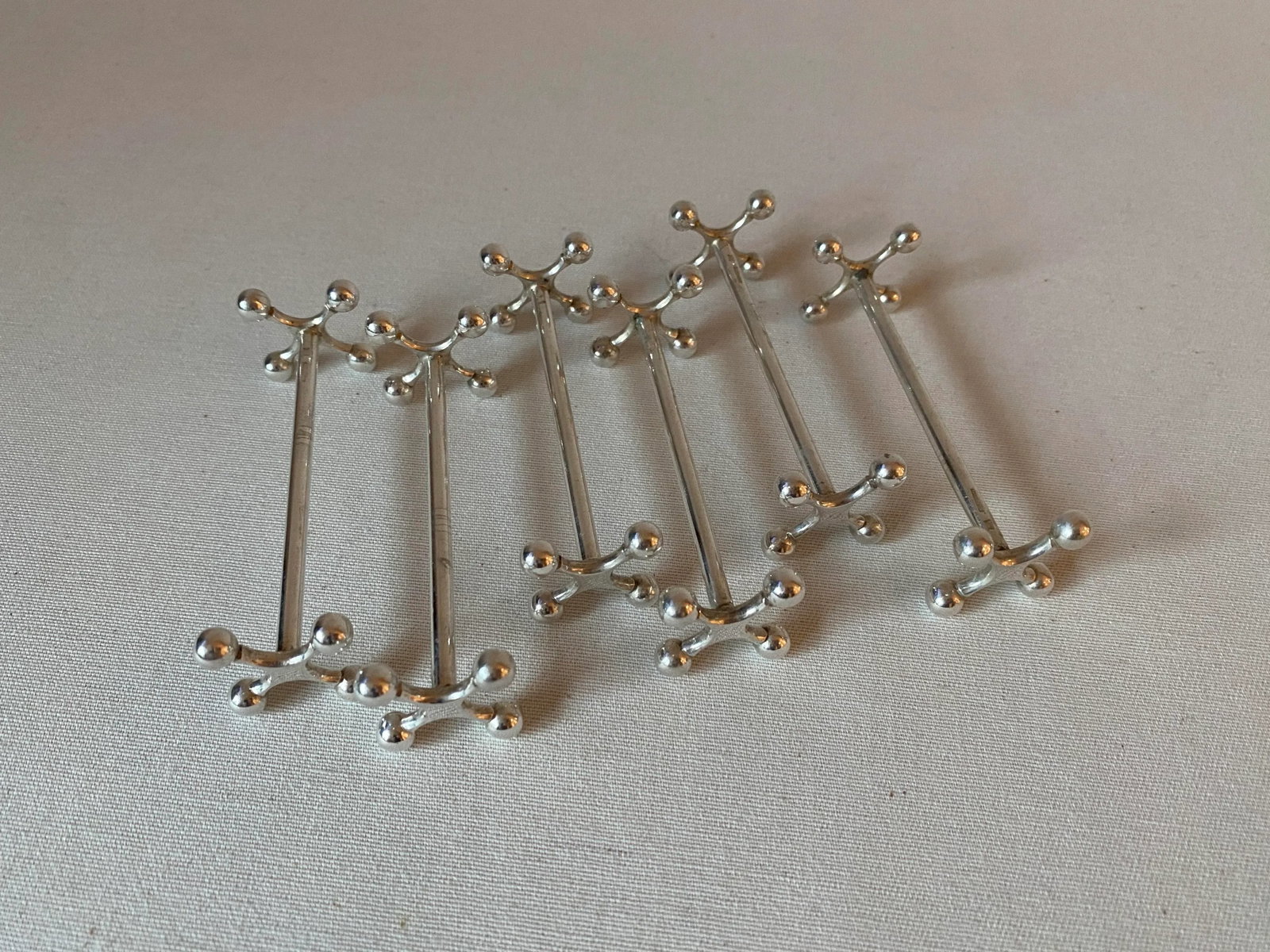 Vintage Christofle Silverplate Knife Rests- Set of 6 - 5