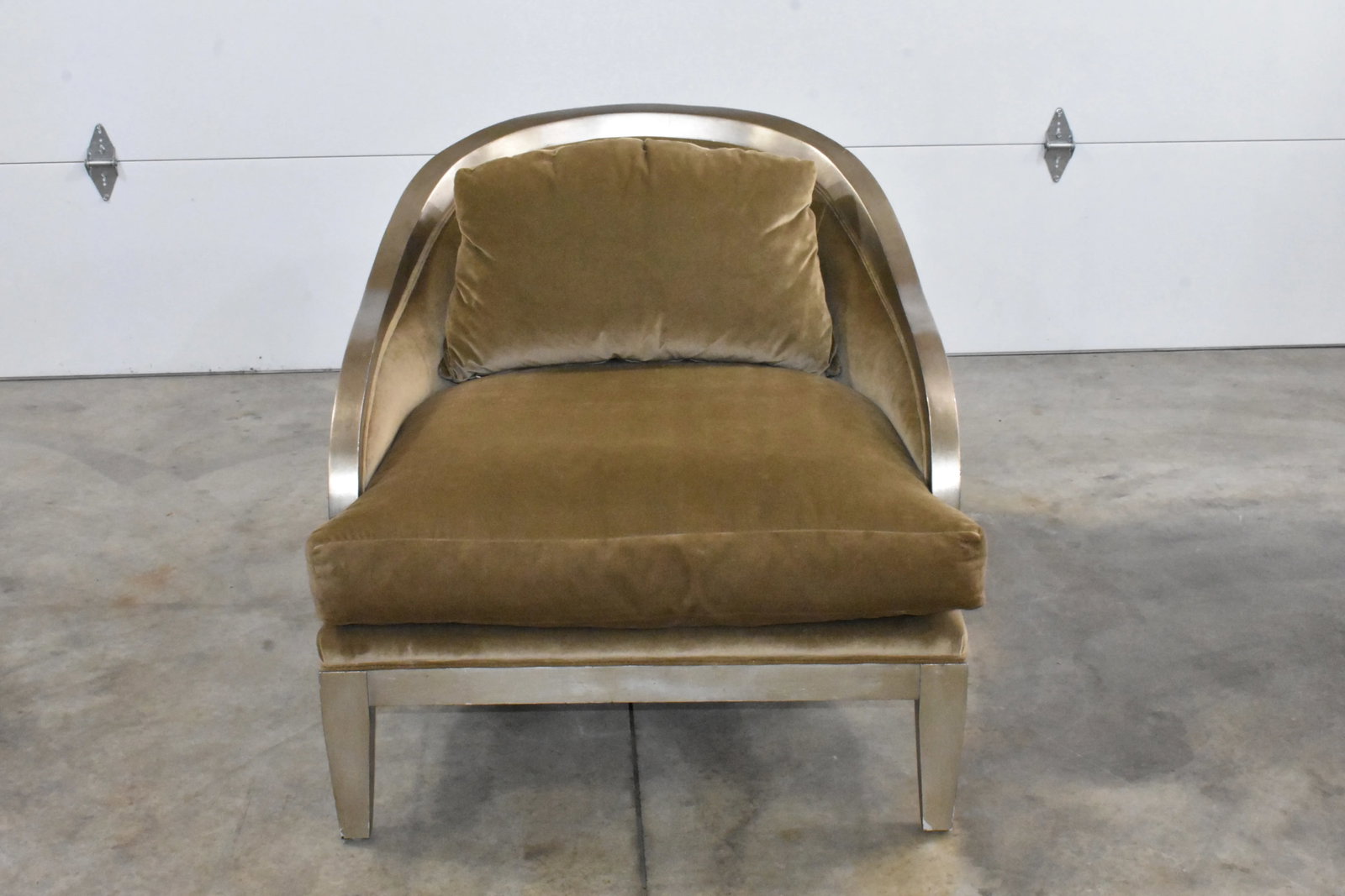 Marge Carson Extra Wide Curved Arm Accent Chair - 2