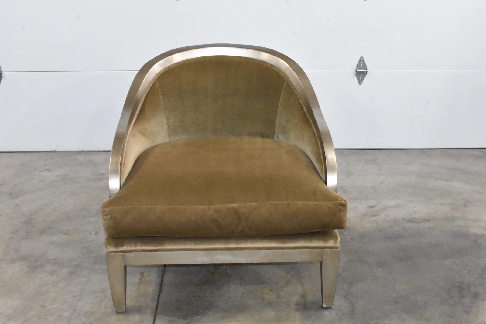 Marge Carson Extra Wide Curved Arm Accent Chair - 7