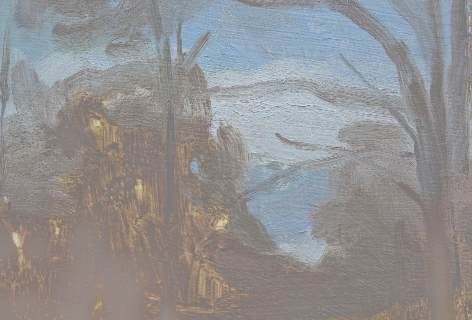 Framed Dreamy Landscape Painting by Michelle Farro - 6