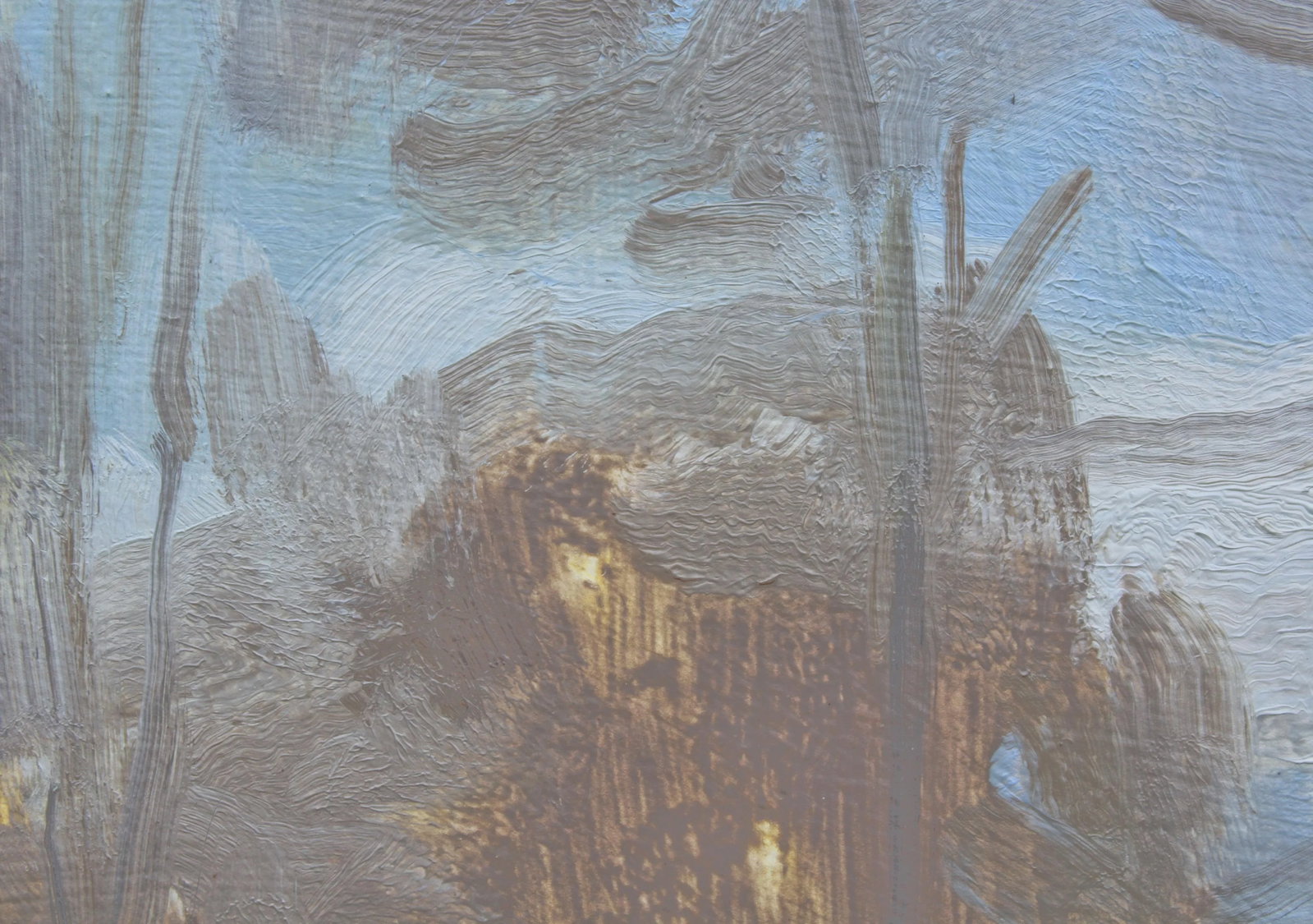 Framed Dreamy Landscape Painting by Michelle Farro - 8