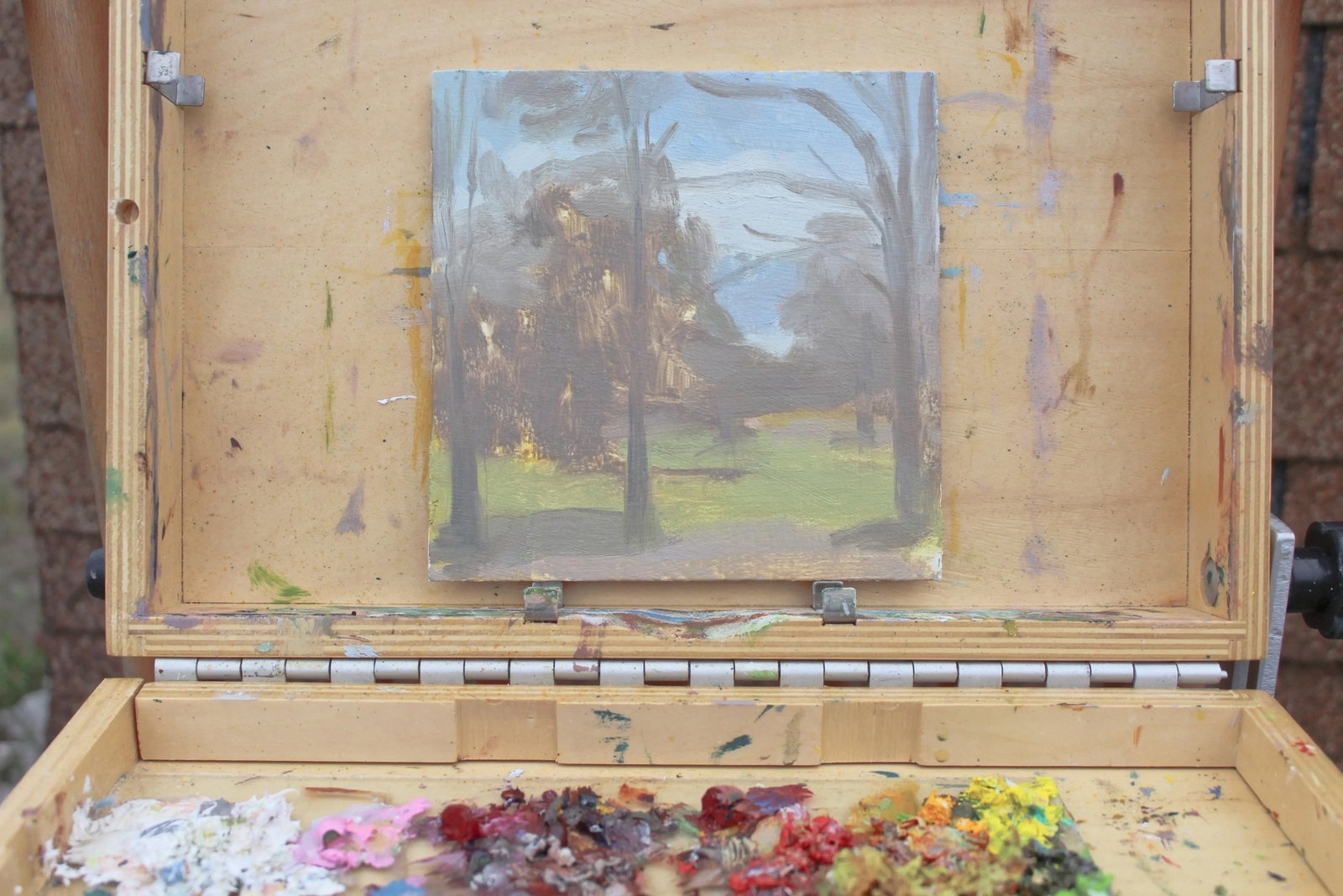 Framed Dreamy Landscape Painting by Michelle Farro - 9