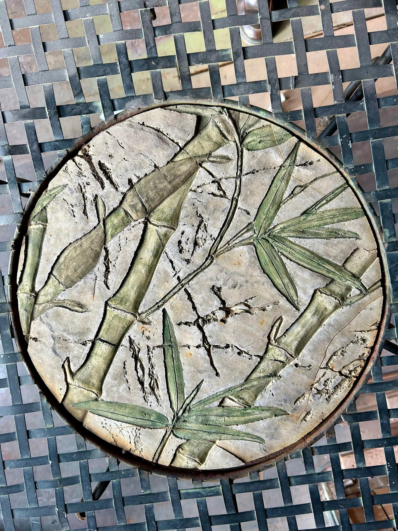 1950s Wrought Iron Bistro Table - 3