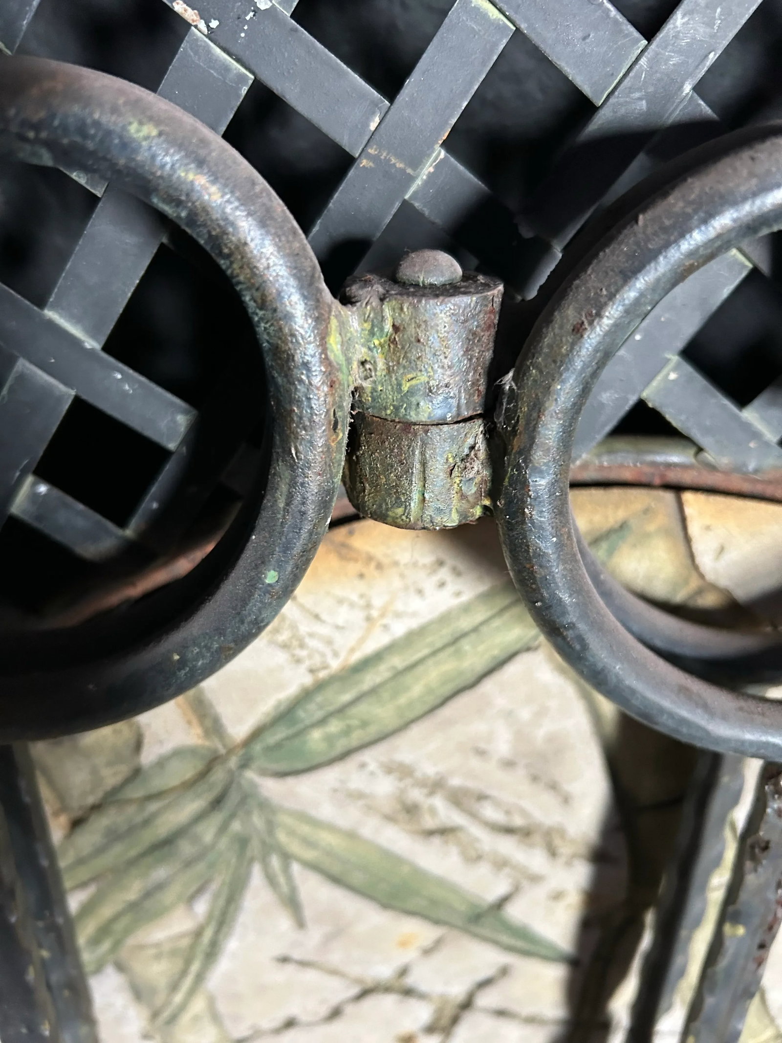 1950s Wrought Iron Bistro Table - 6