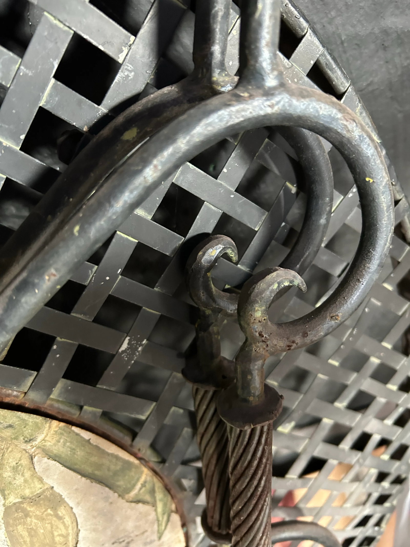 1950s Wrought Iron Bistro Table - 8