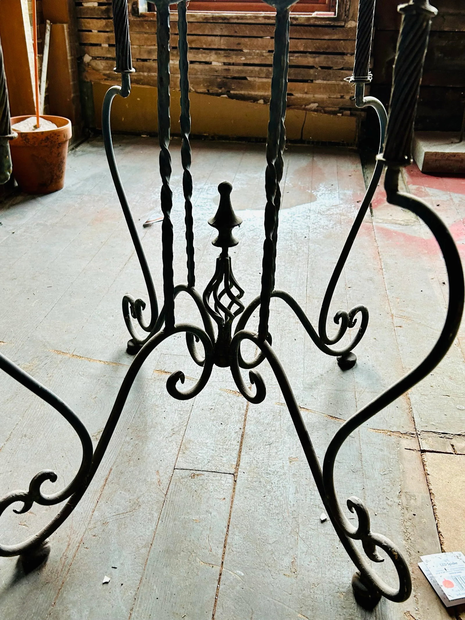 1950s Wrought Iron Bistro Table - 9