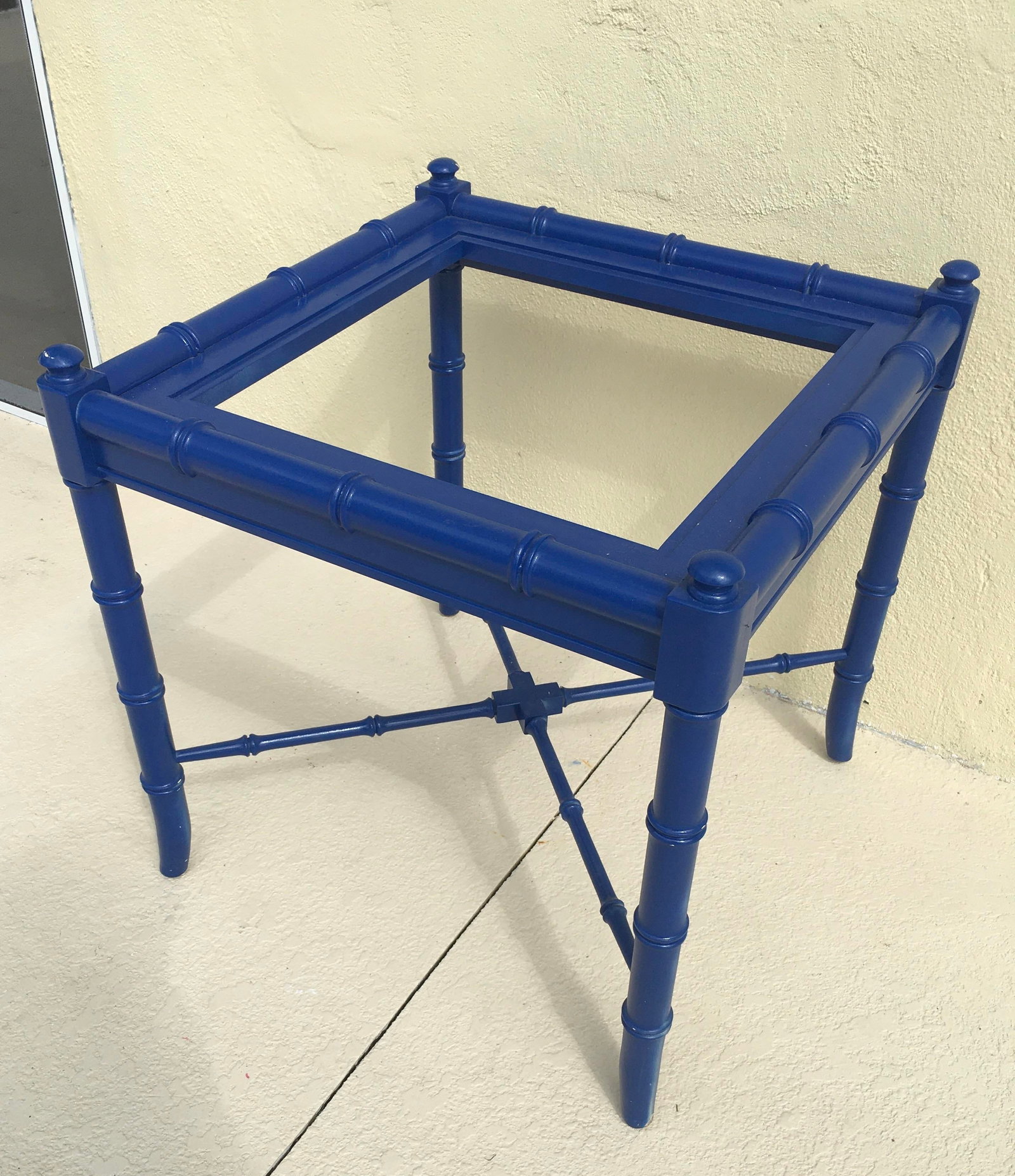 Vintage Thomasville Chinoiserie Faux Bamboo Side Table - 2