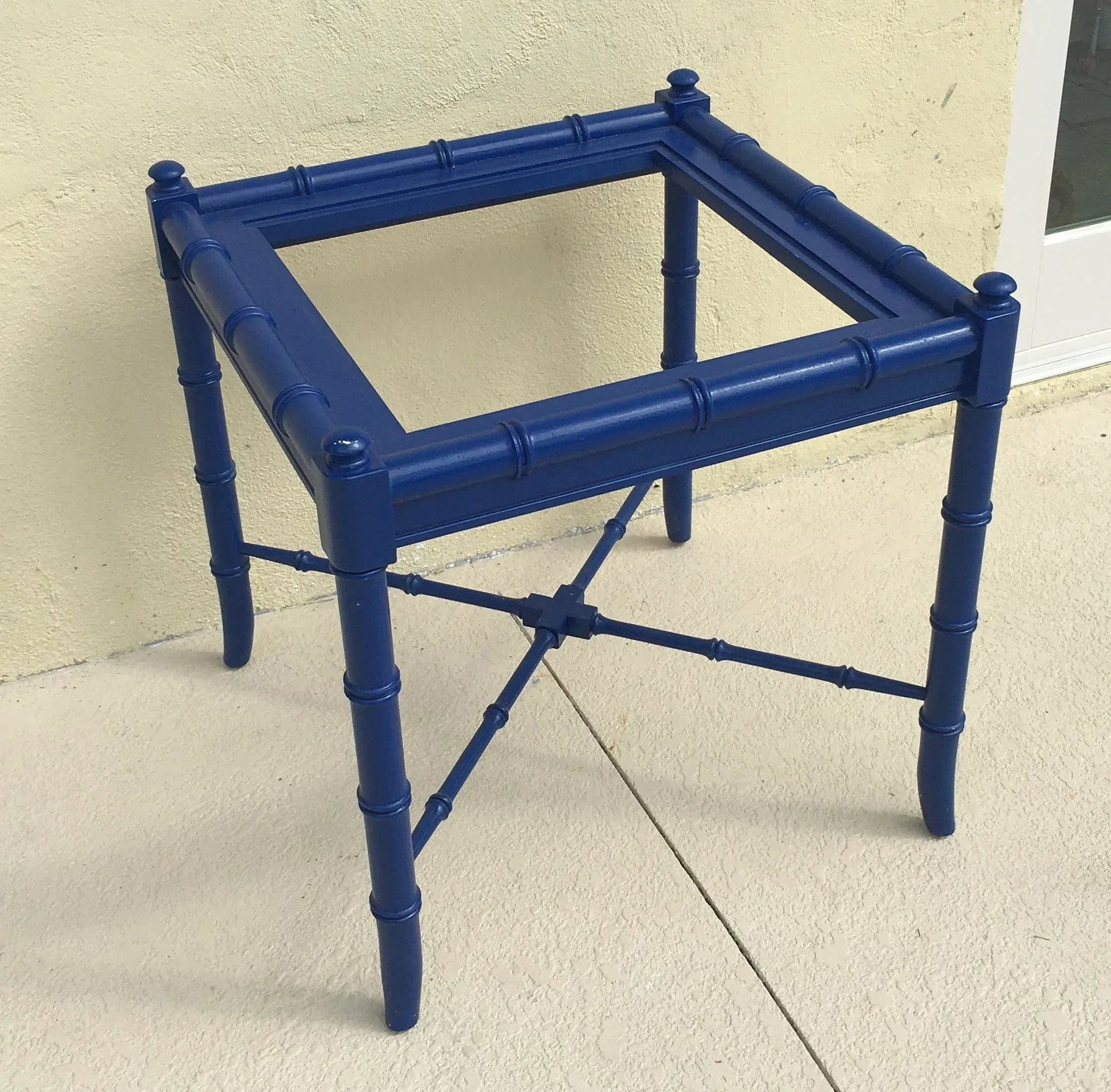 Vintage Thomasville Chinoiserie Faux Bamboo Side Table - 4