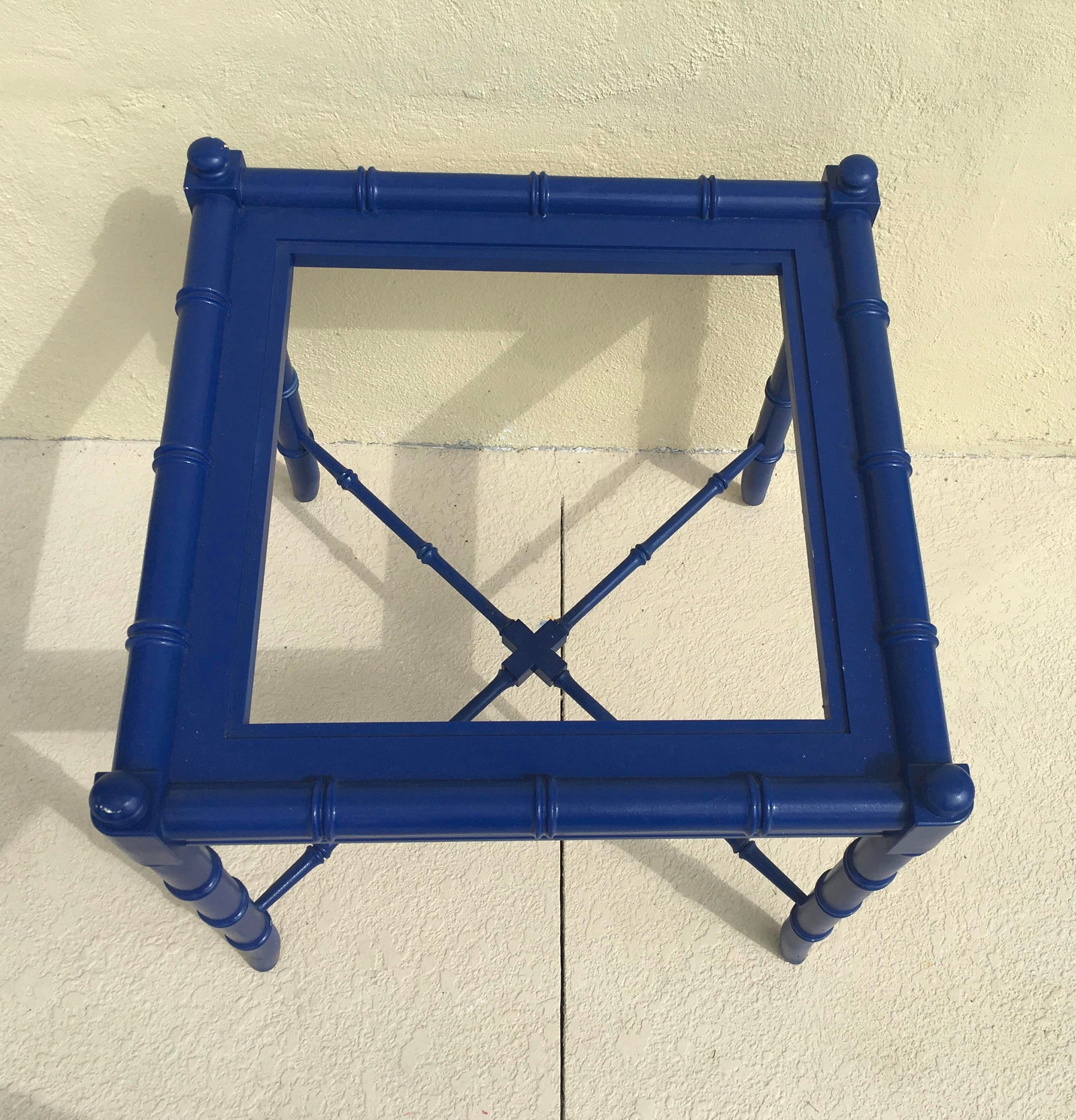 Vintage Thomasville Chinoiserie Faux Bamboo Side Table - 5
