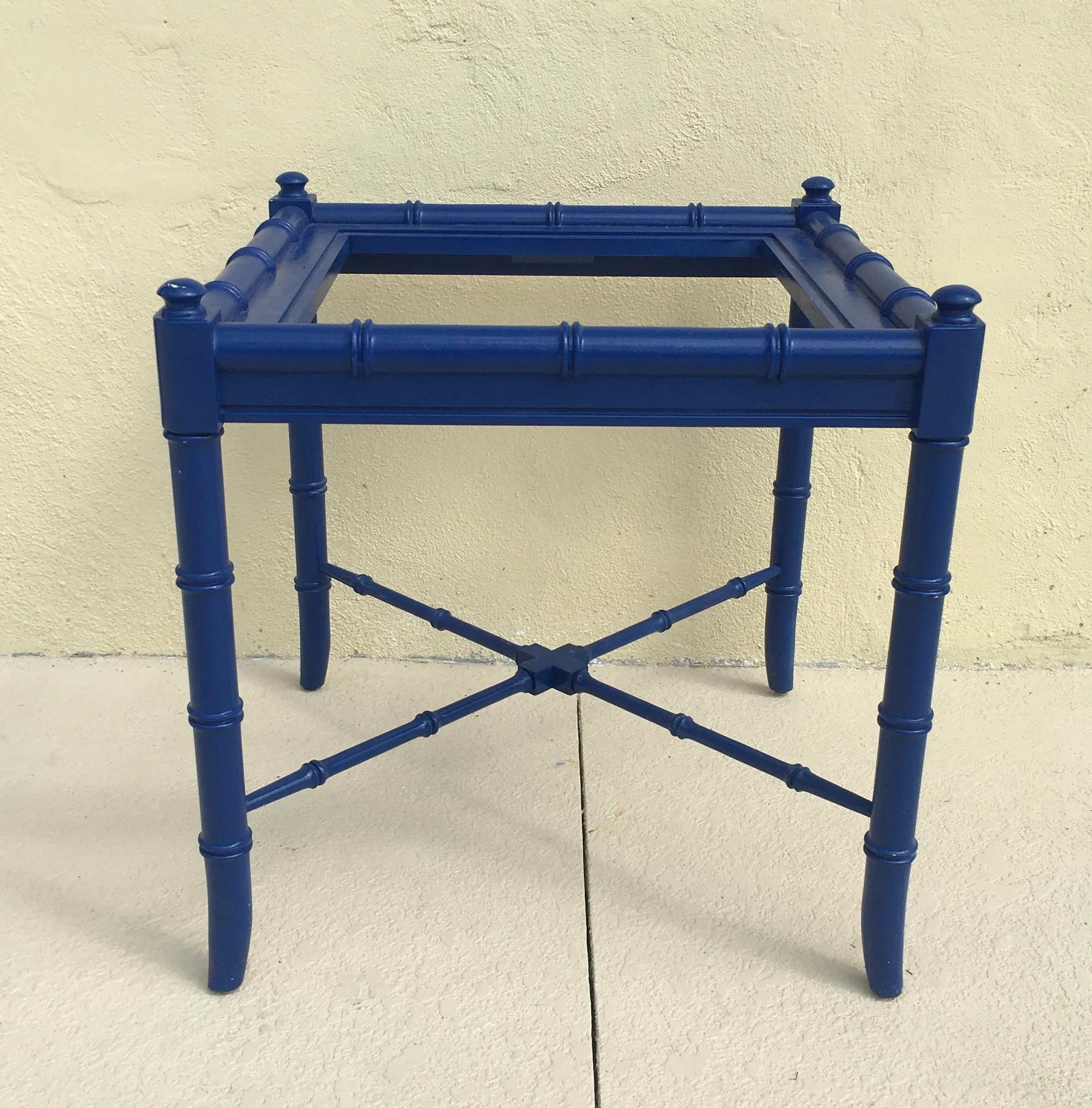Vintage Thomasville Chinoiserie Faux Bamboo Side Table - 6