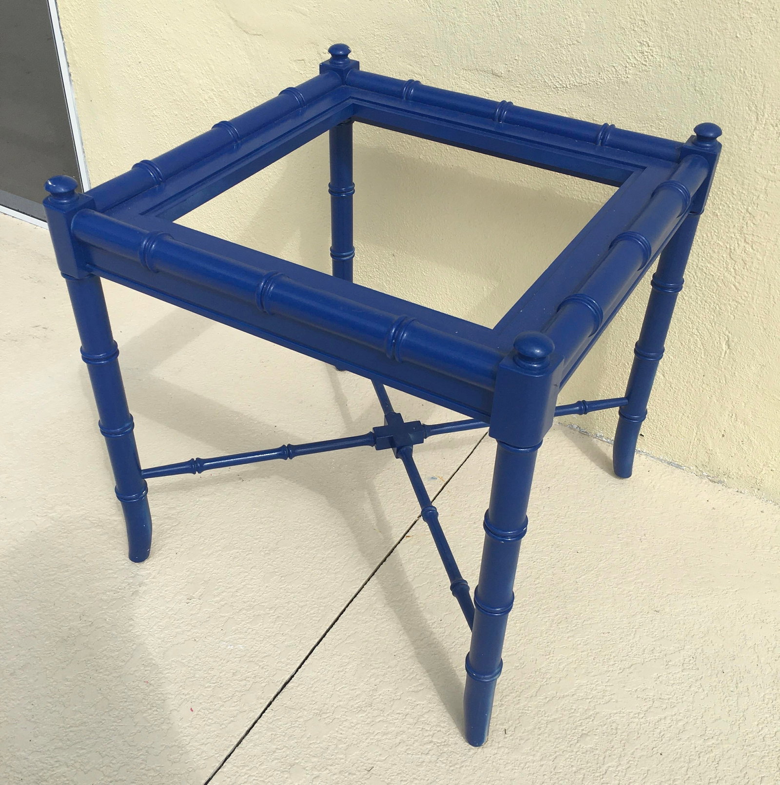 Vintage Thomasville Chinoiserie Faux Bamboo Side Table - 7