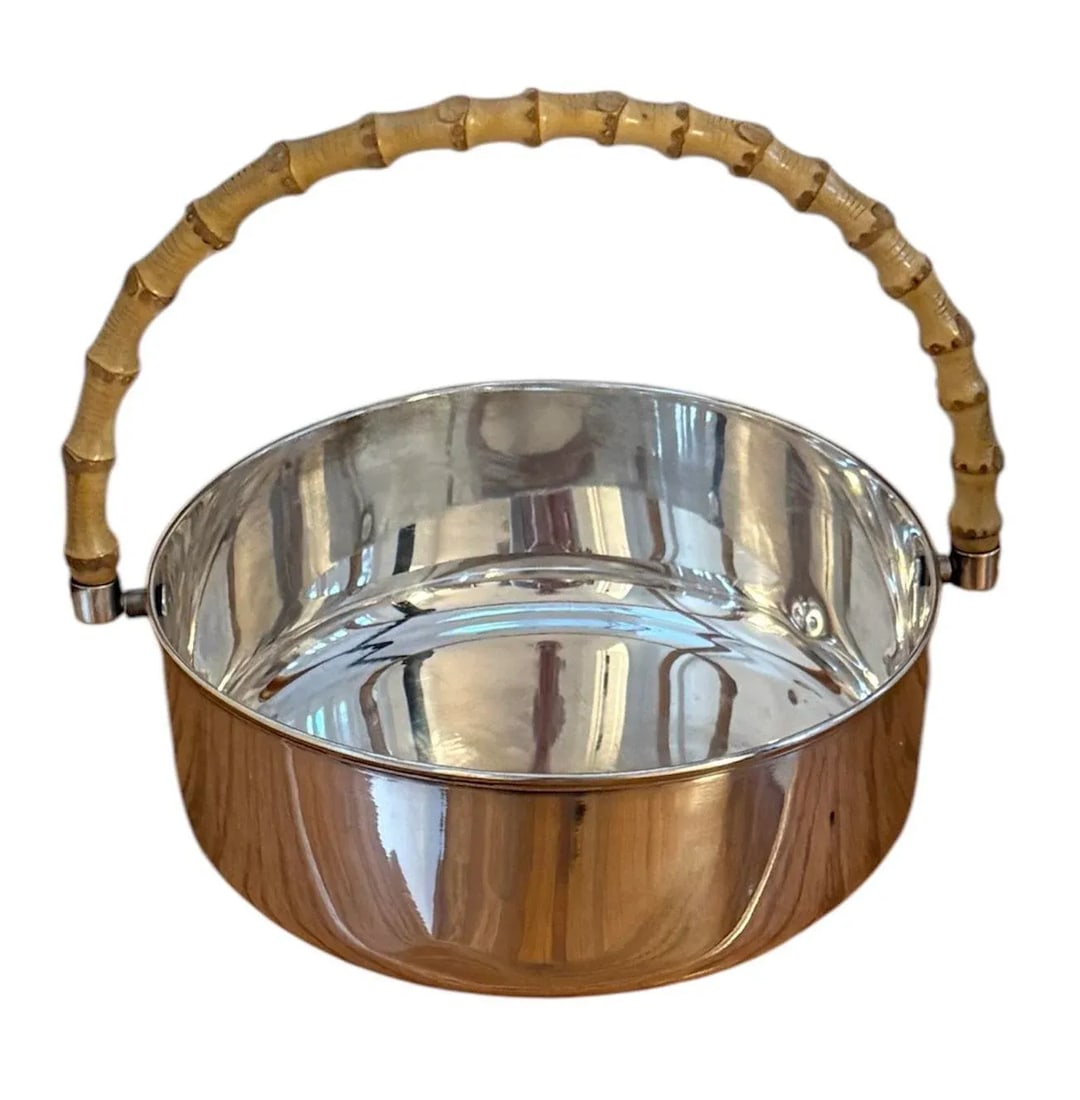 Gucci Silver and Bamboo Large Cachepot - 2