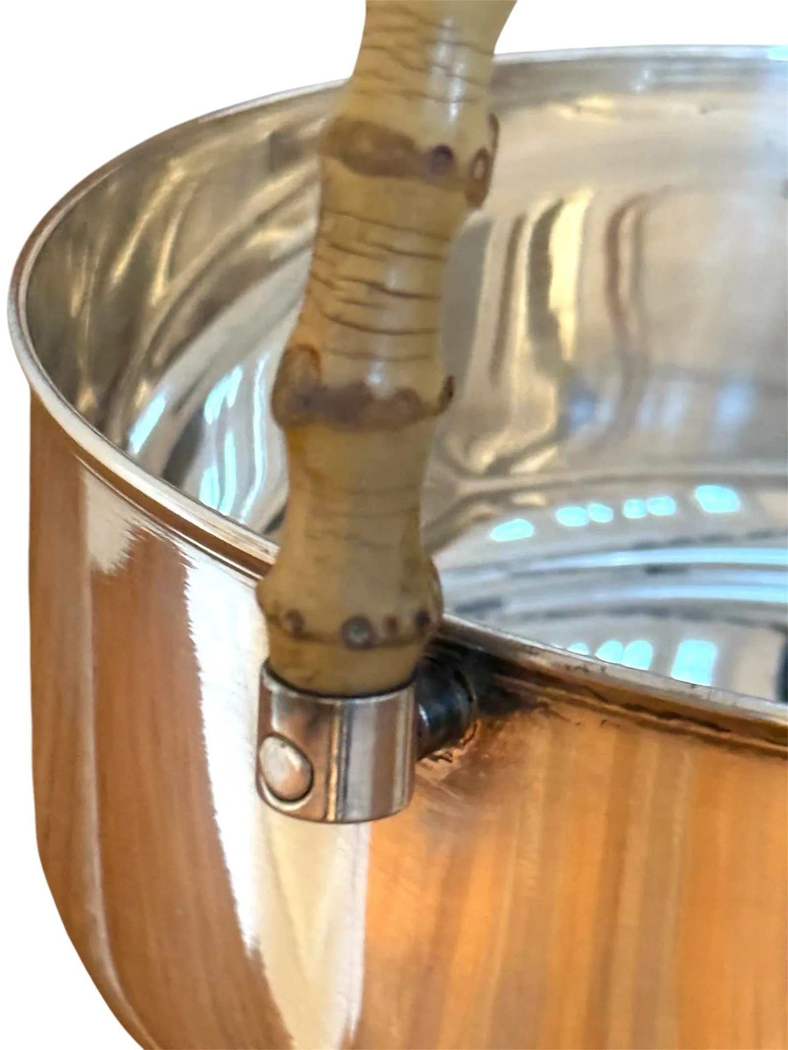 Gucci Silver and Bamboo Large Cachepot - 4
