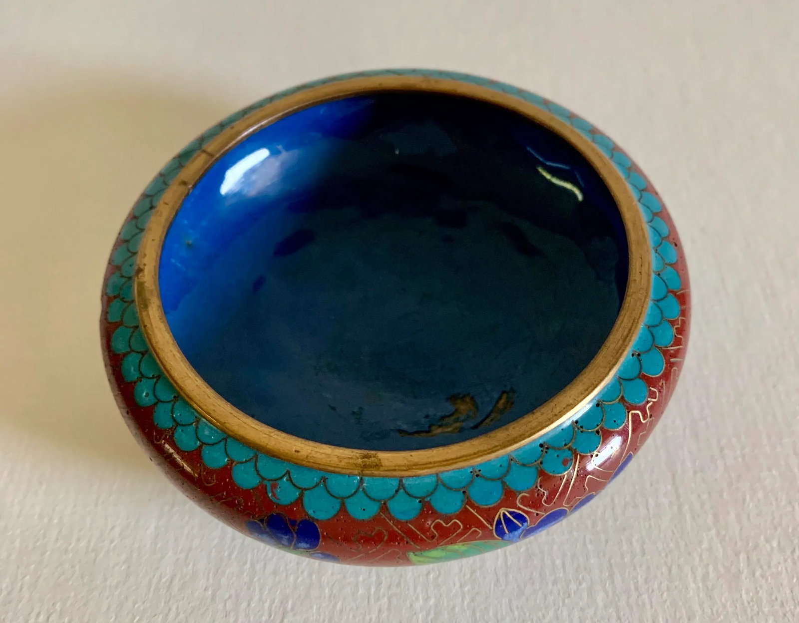 Vintage Cloisonne Trinket Dishes and Bowl - Collection of 4 - 11
