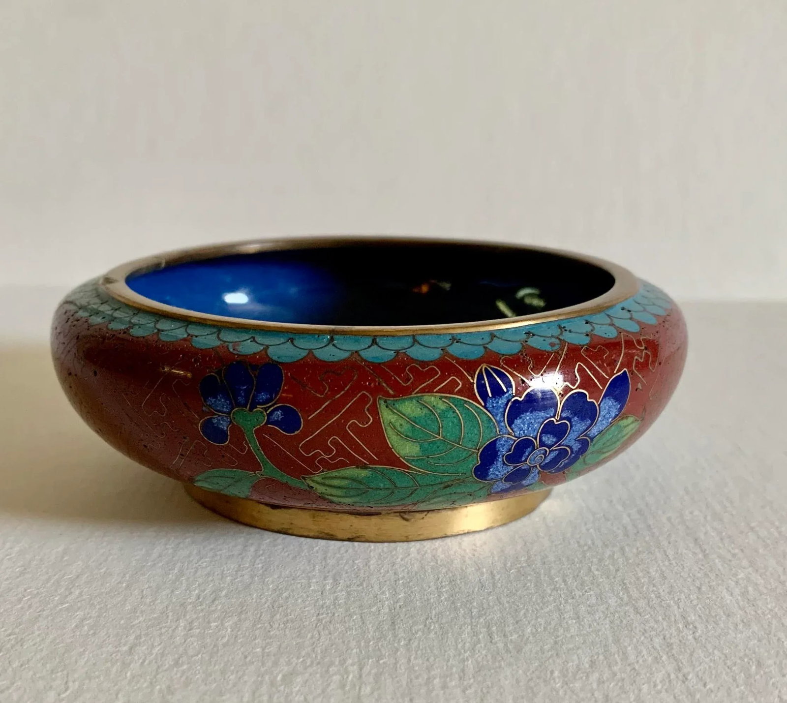 Vintage Cloisonne Trinket Dishes and Bowl - Collection of 4 - 12