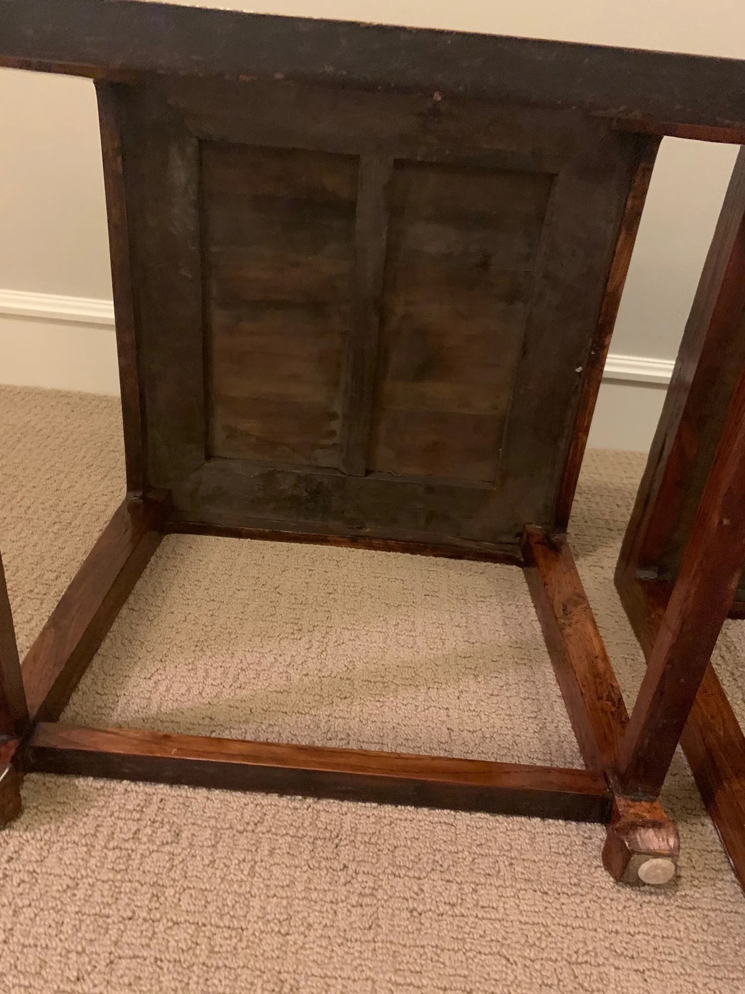 Pair of Chinese Stools With Woven Rattan Top - 5