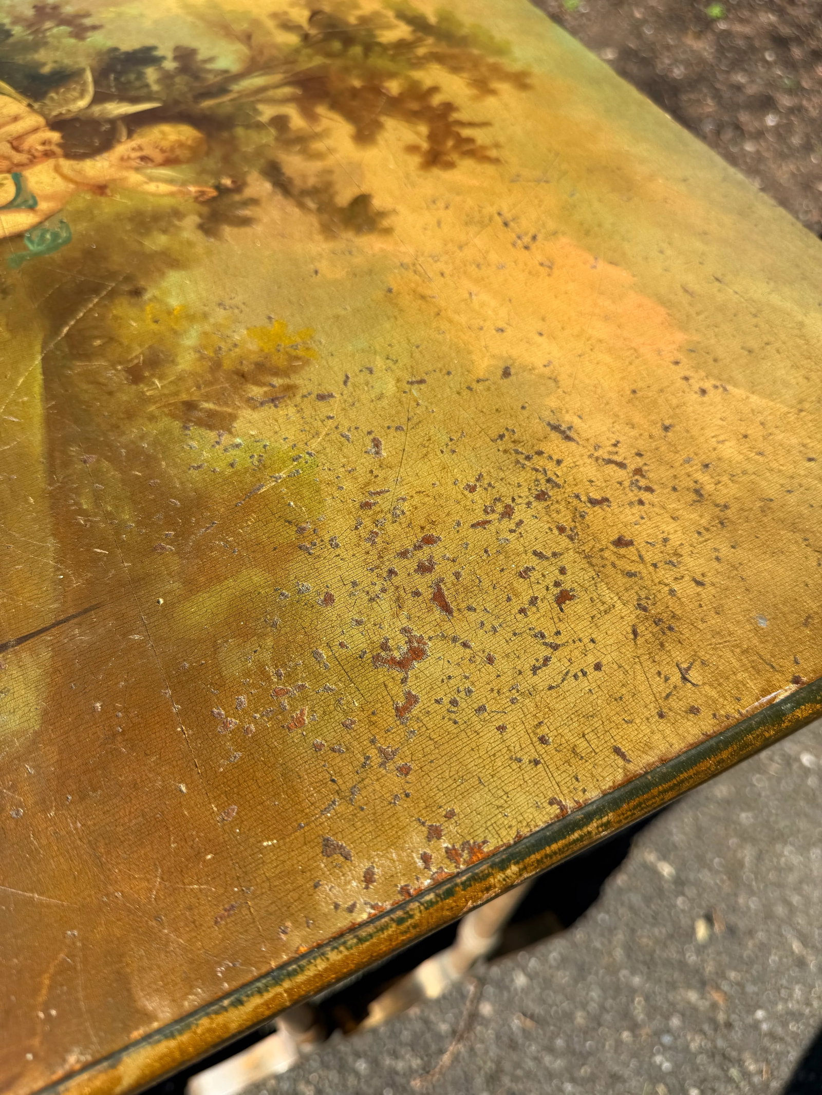 Victorian Hand Painted and Gilded Nesting Tables - Set of 4 - 7