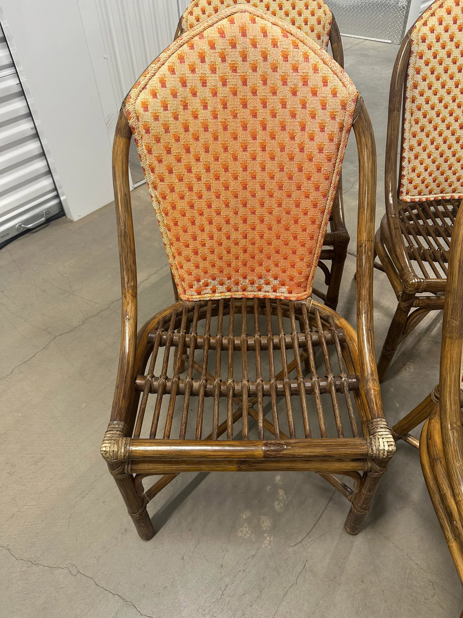 Late 20th Century McGuire Organic Modern Cathedral Dining Chairs- Set of 4 - 11