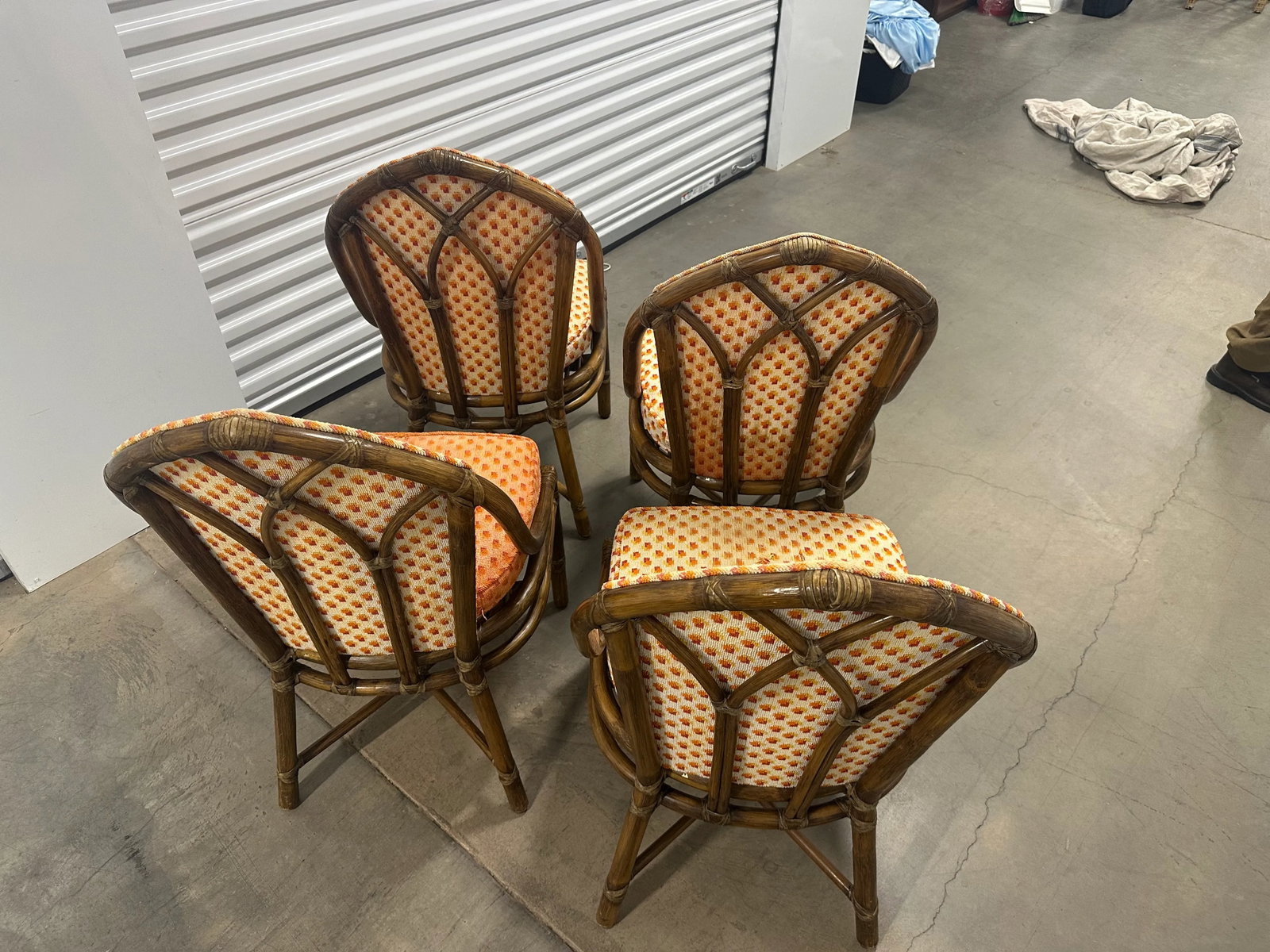 Late 20th Century McGuire Organic Modern Cathedral Dining Chairs- Set of 4 - 5