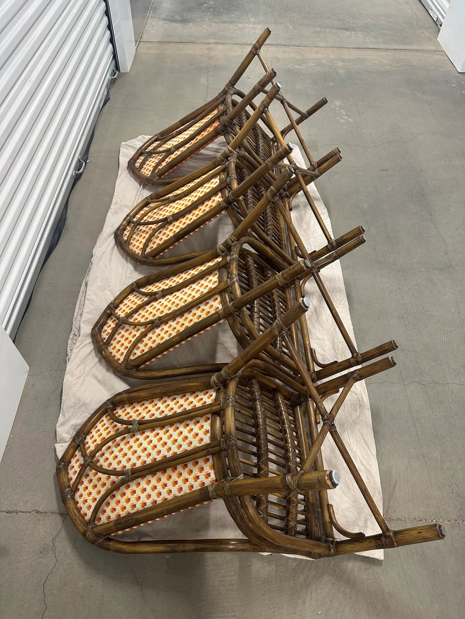 Late 20th Century McGuire Organic Modern Cathedral Dining Chairs- Set of 4 - 8