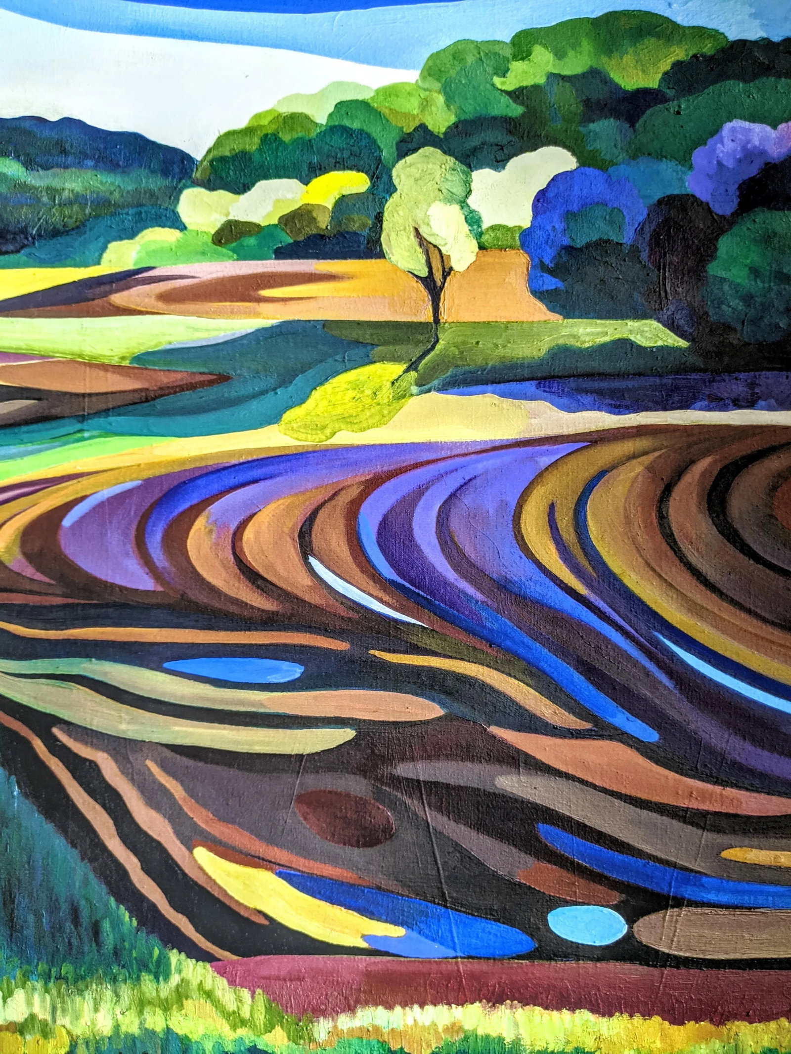 Abstract Expressionist Landscape Print - 2