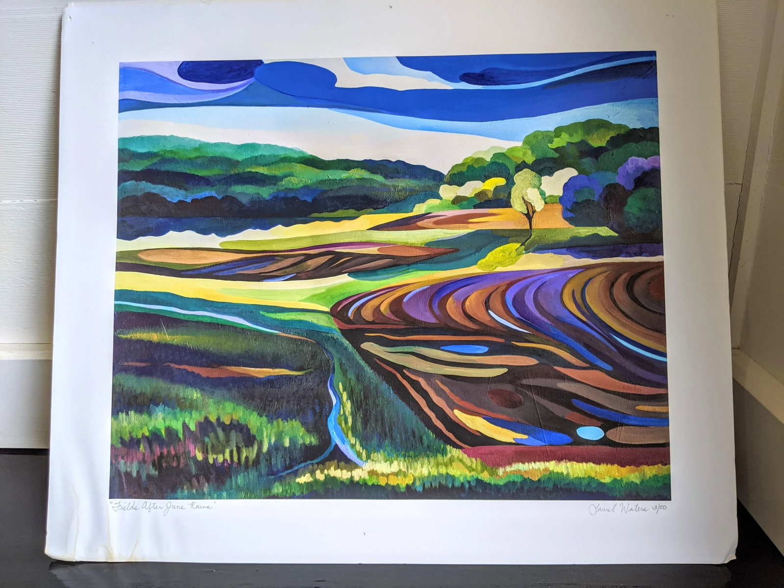 Abstract Expressionist Landscape Print - 7