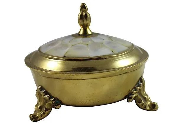 Victorian Mother of Pearl Lid Box - 4