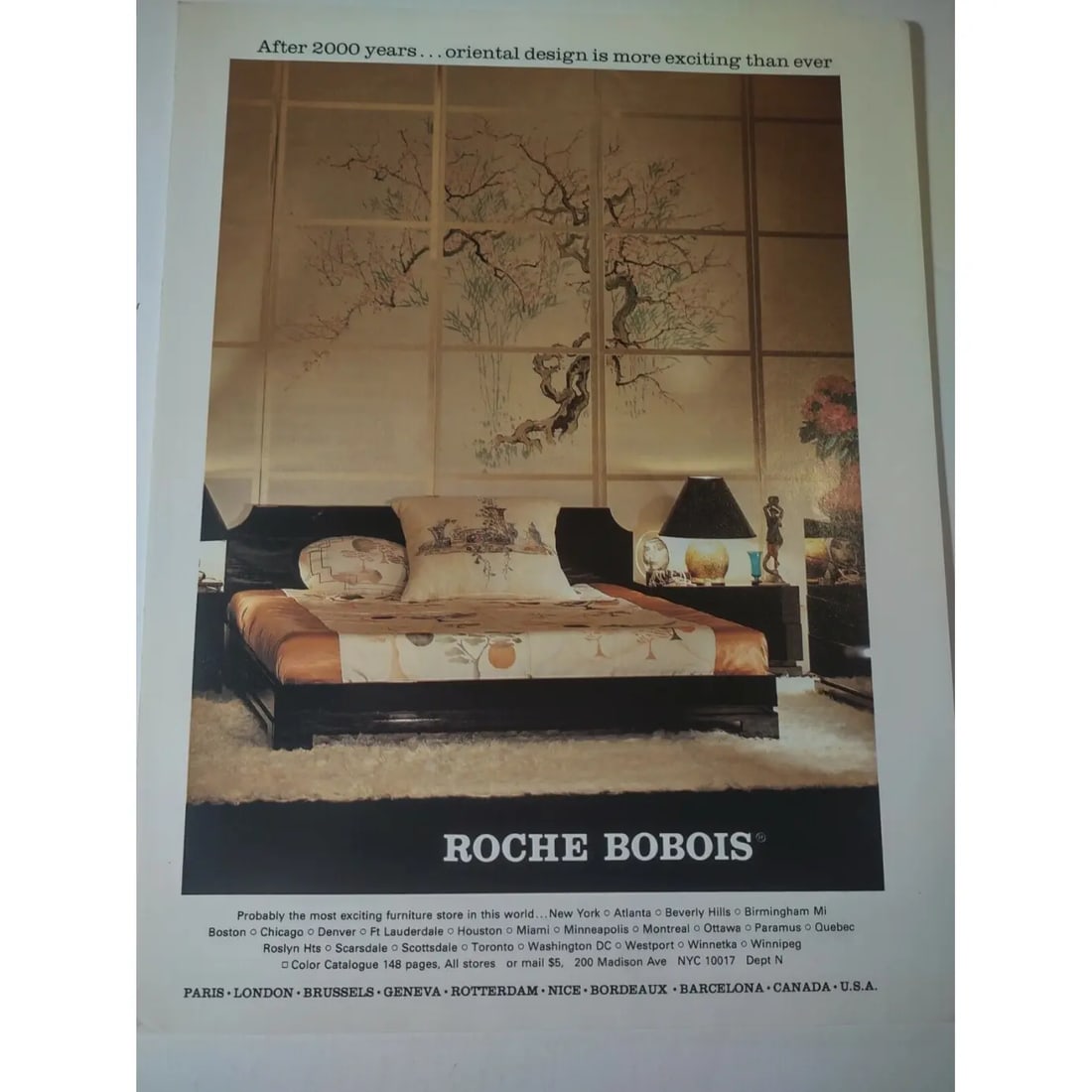 Roche Bobois 1980's Black Lacquered Pekino Bed - 6