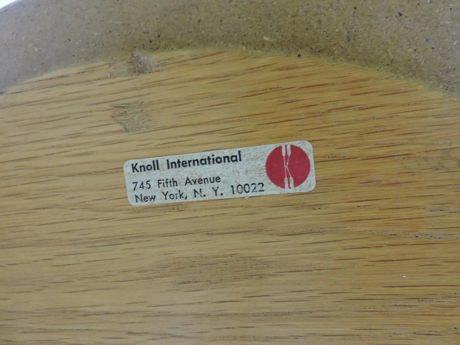 1970s Mid-Century Modern Saarinen for Knoll Oak Tulip Pedestal Side Table - 7