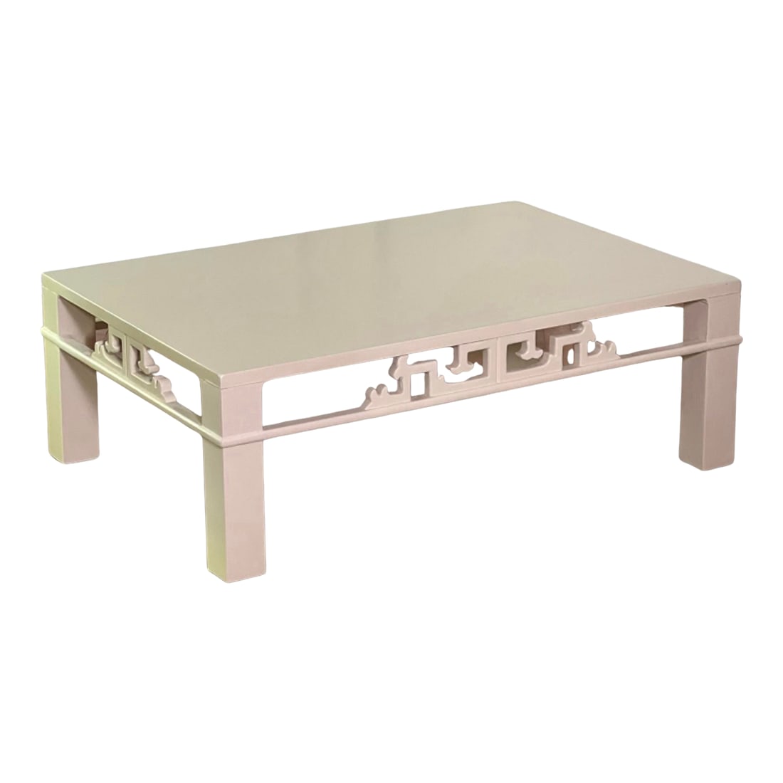 Henredon Chinoiserie White Coffee Table, 1970s (1 of 12)